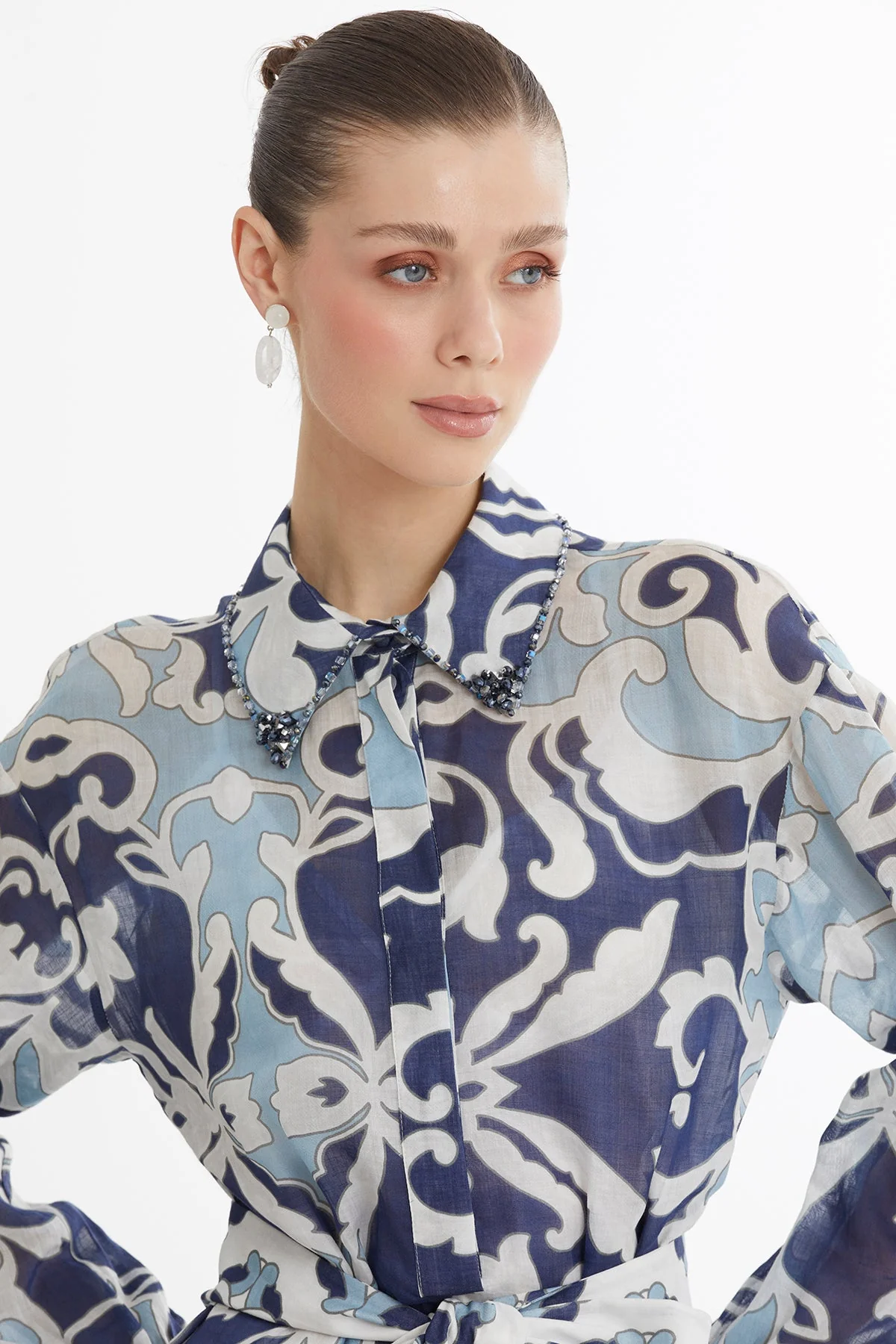 Asymmetric Ruffle Mini Dress - Image 3