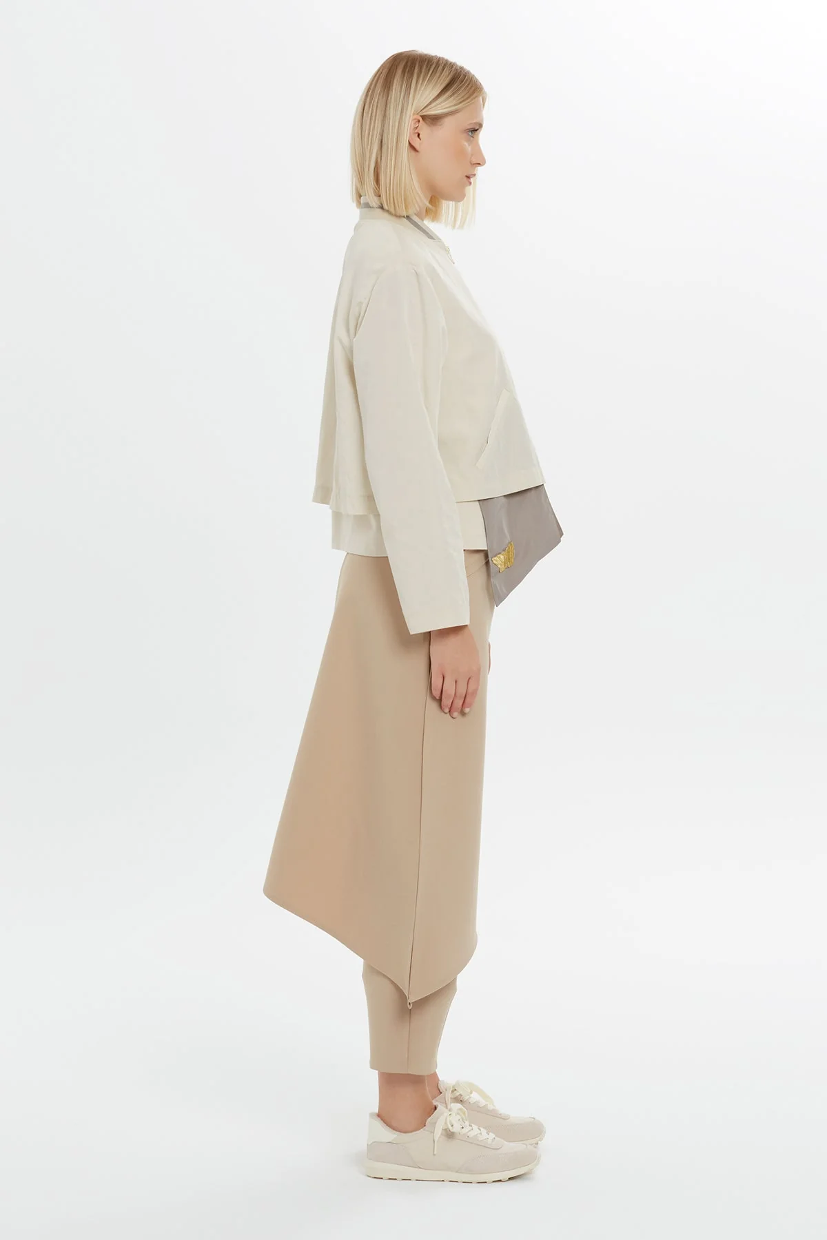 Beige Butterfly-Detail Sweatshirt - Image 5