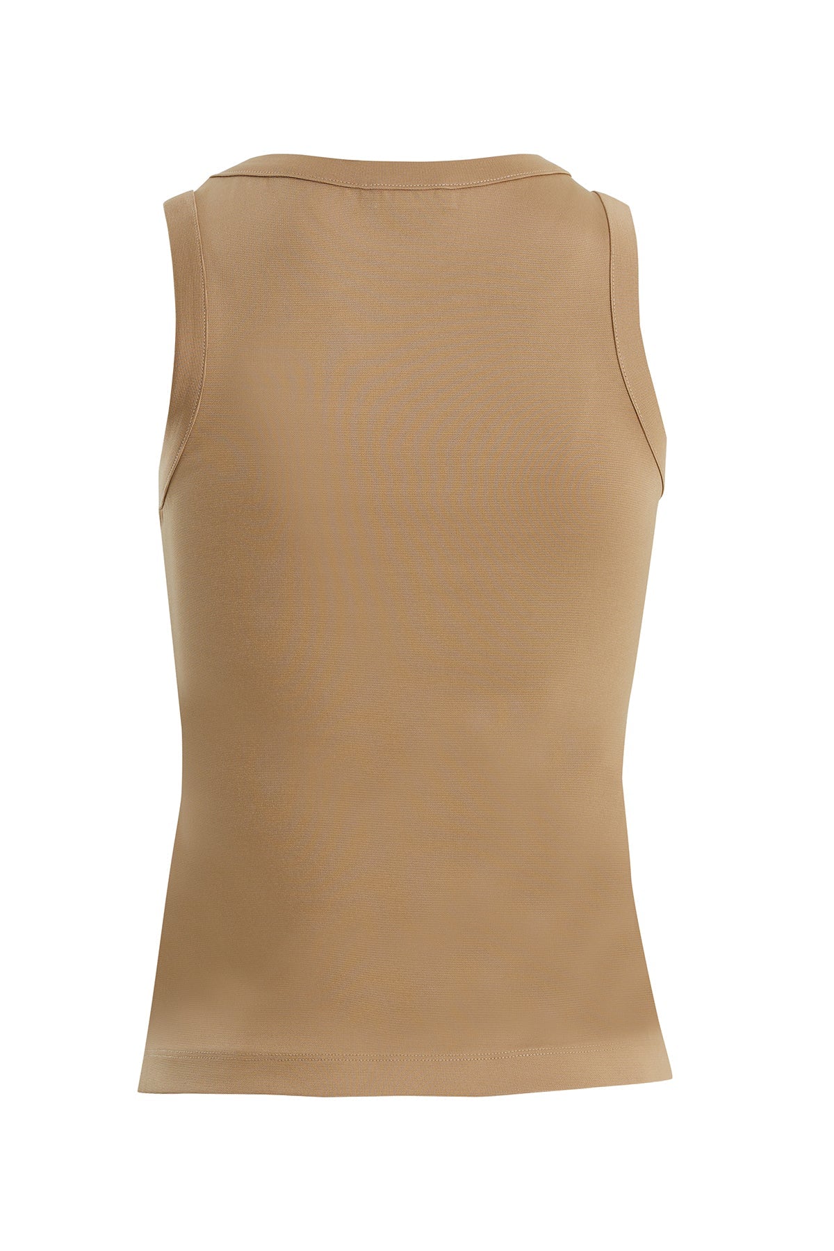 Beige Embroidered Detail Tank Top - Image 3