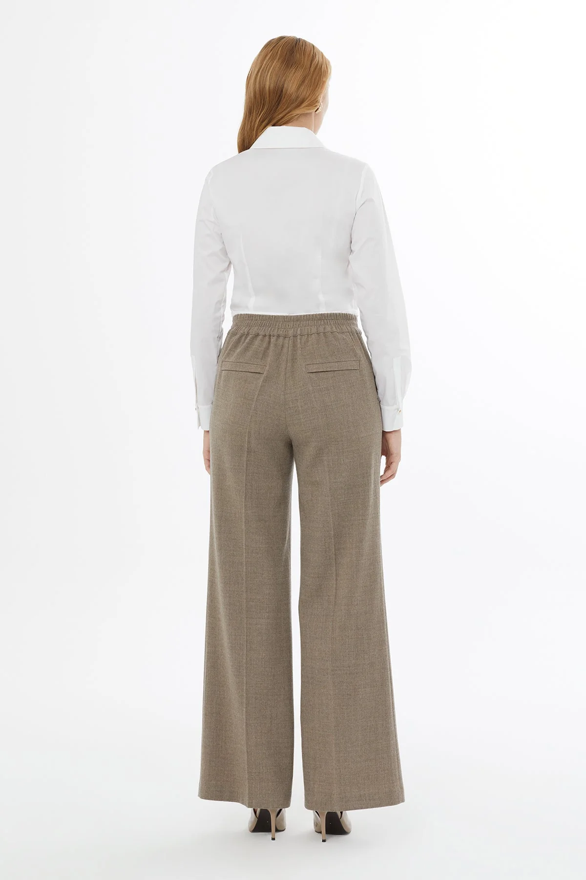 Beige Loose Trousers with Pockets - Image 4