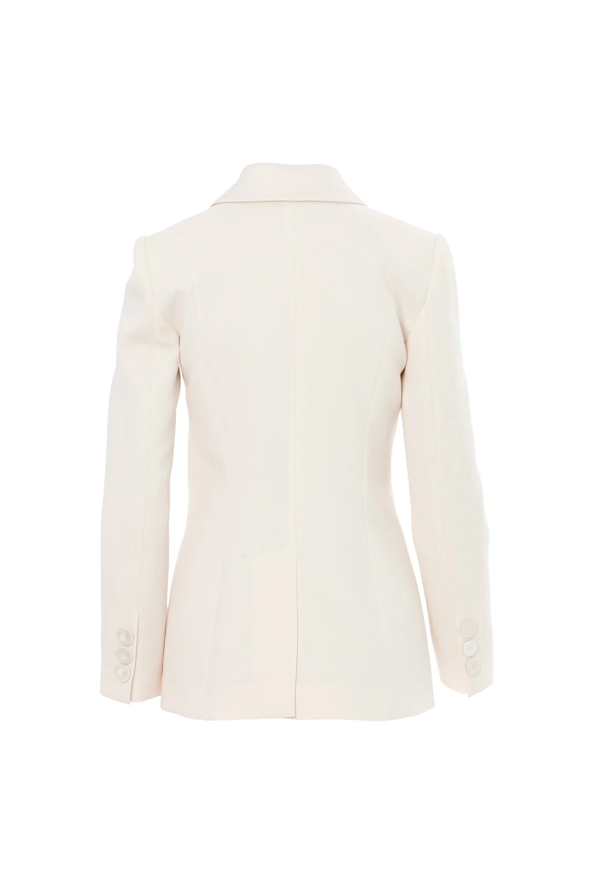 Beige Notched-Collar Lined Jacket - Image 3