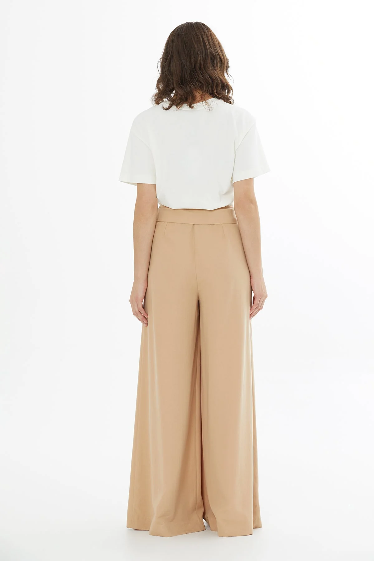 Beige Removable Belt Trousers - Image 5