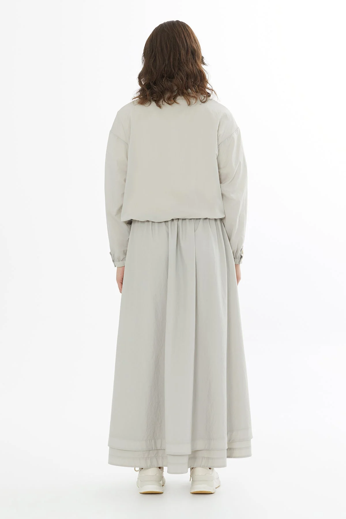 Beige Technical Fabric Rain Jacket - Image 3