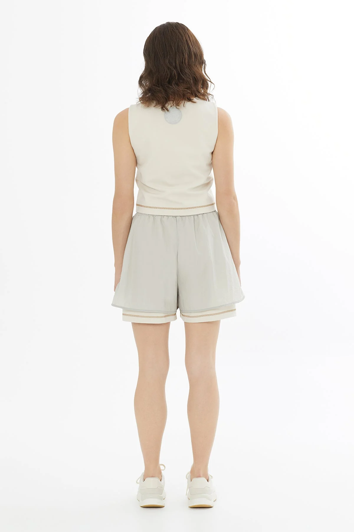 Beige Technical Fabric Shorts - Image 4