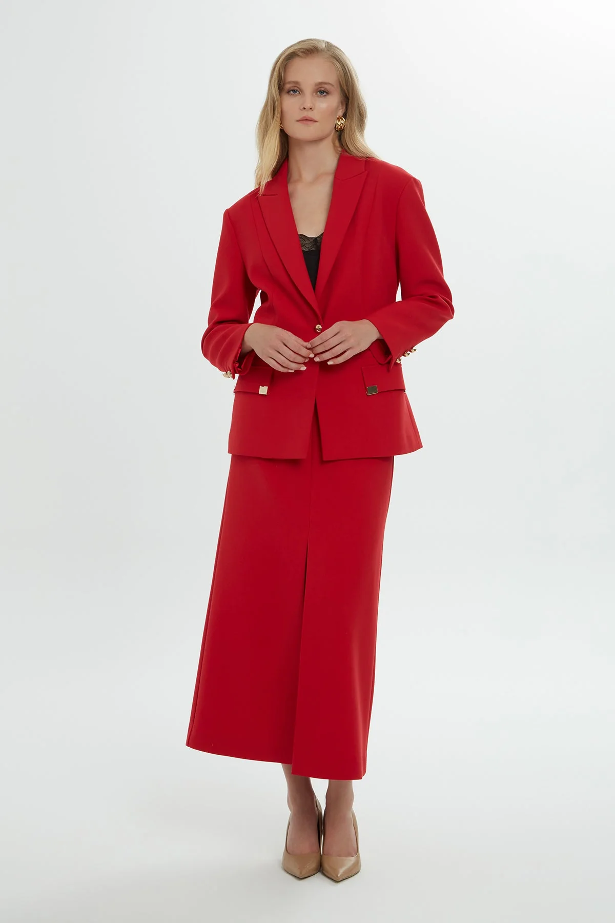 Belted Double-Breasted Jacket