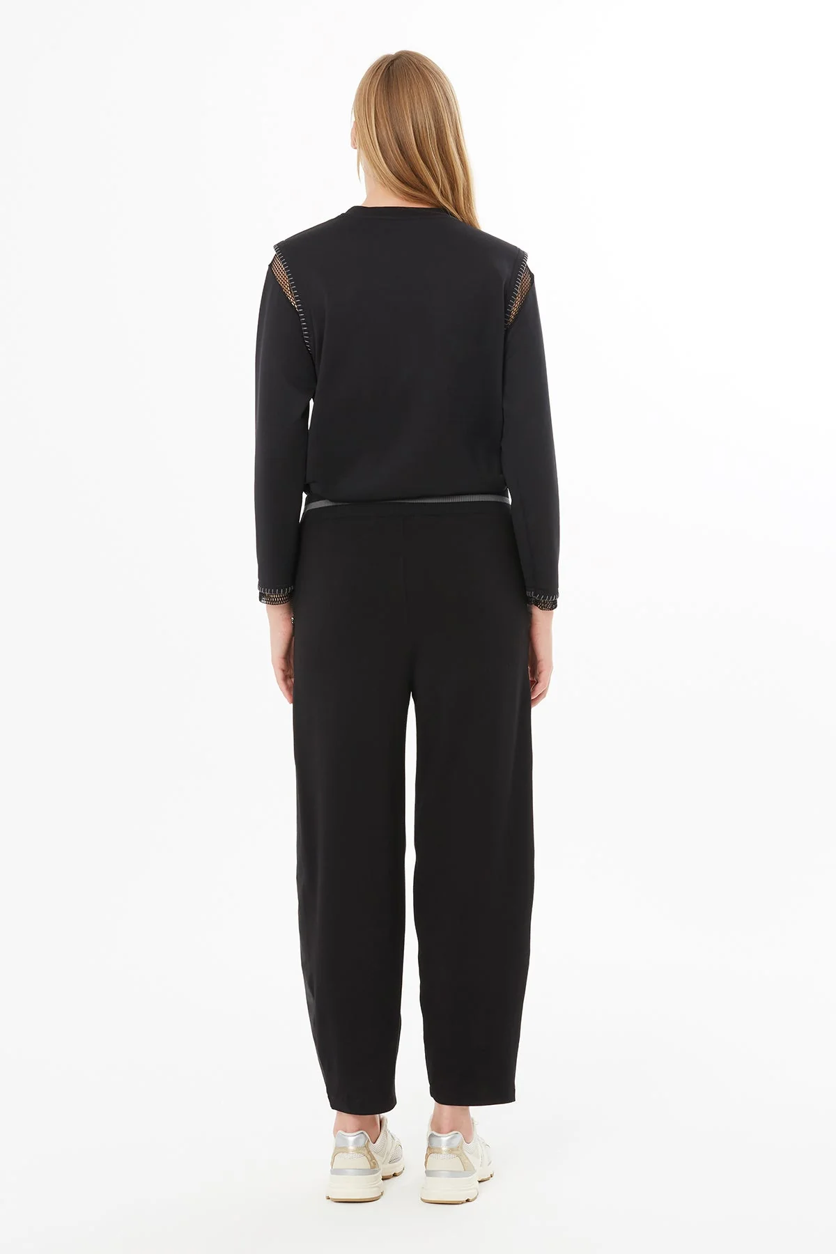 Black Ankle-Length Sweatpants - Image 5