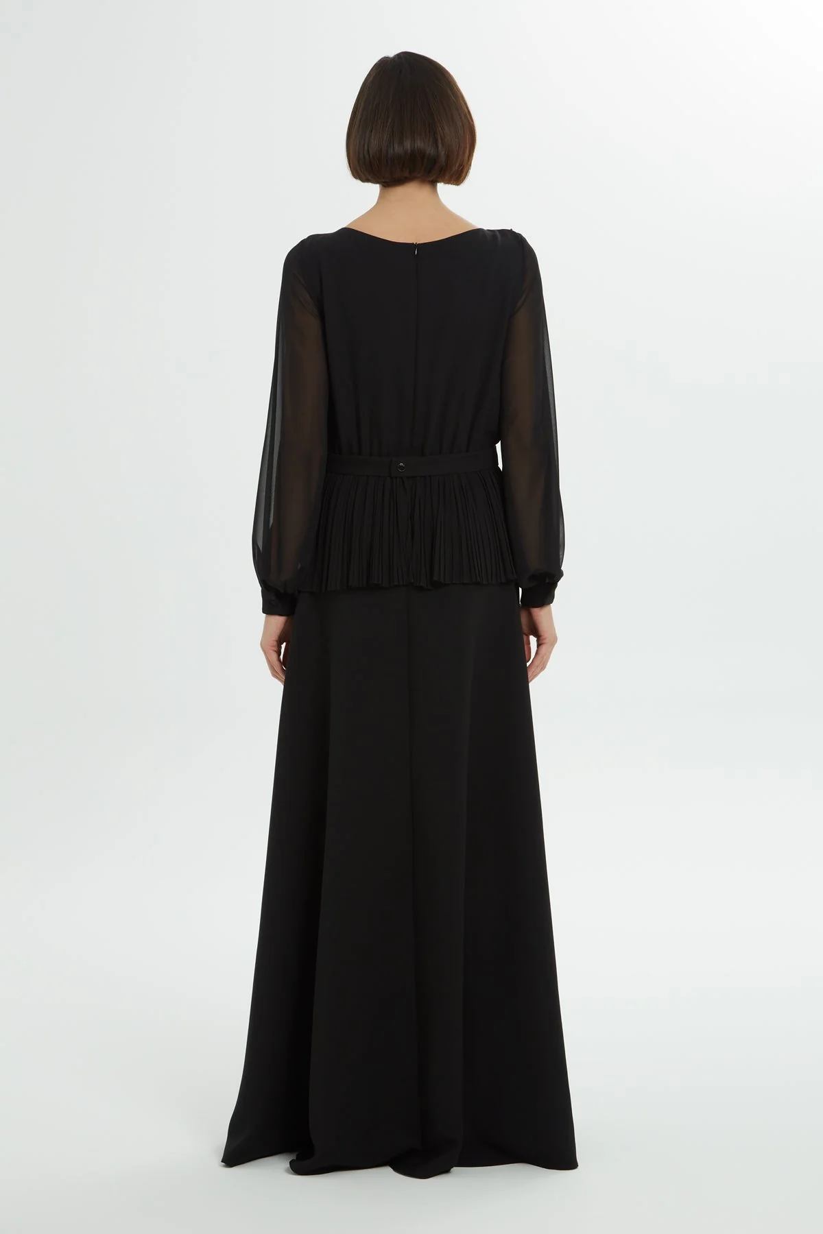 Black Beaded Maxi Dress - Image 4