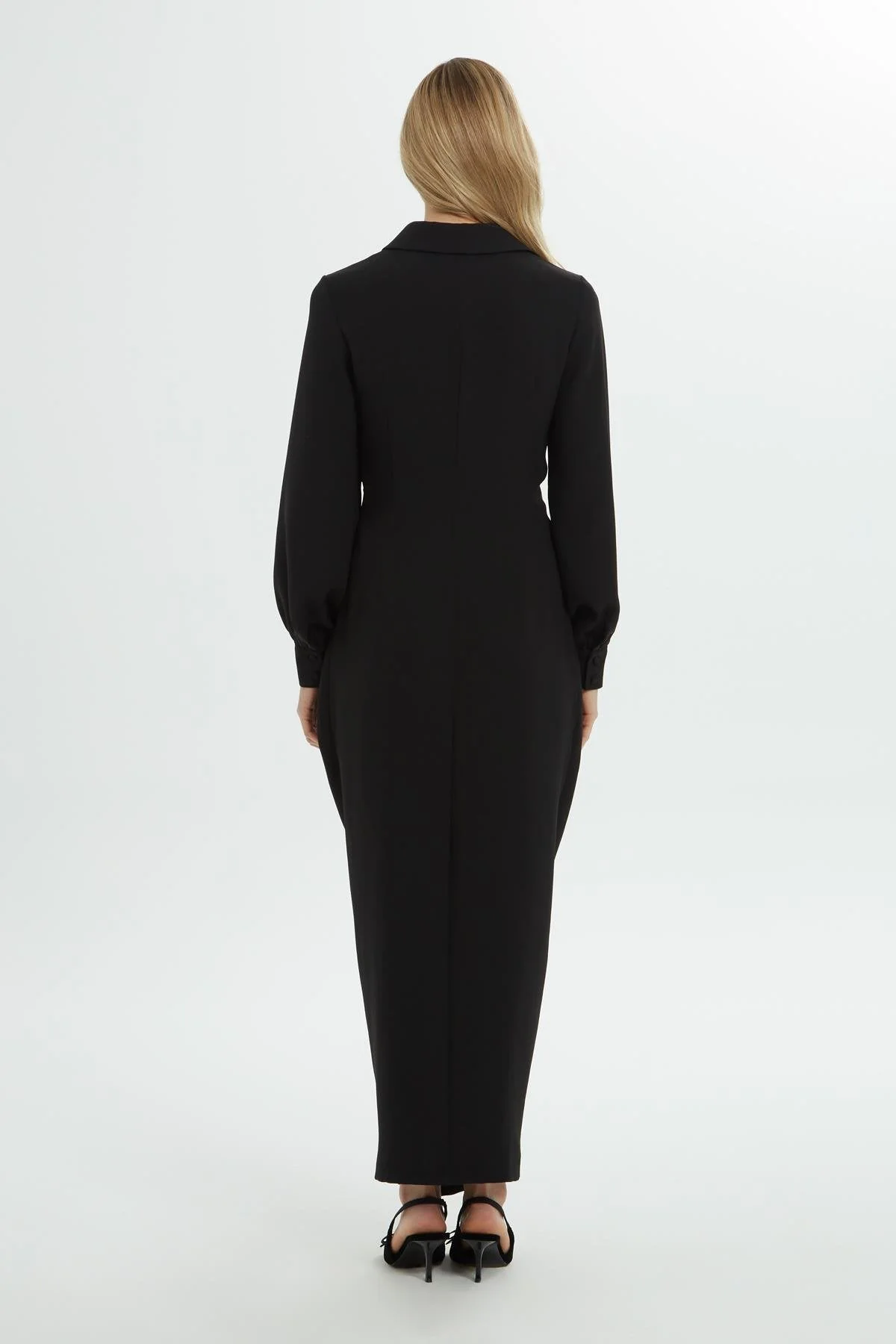 Black Beadwork Maxi Dress - Image 4