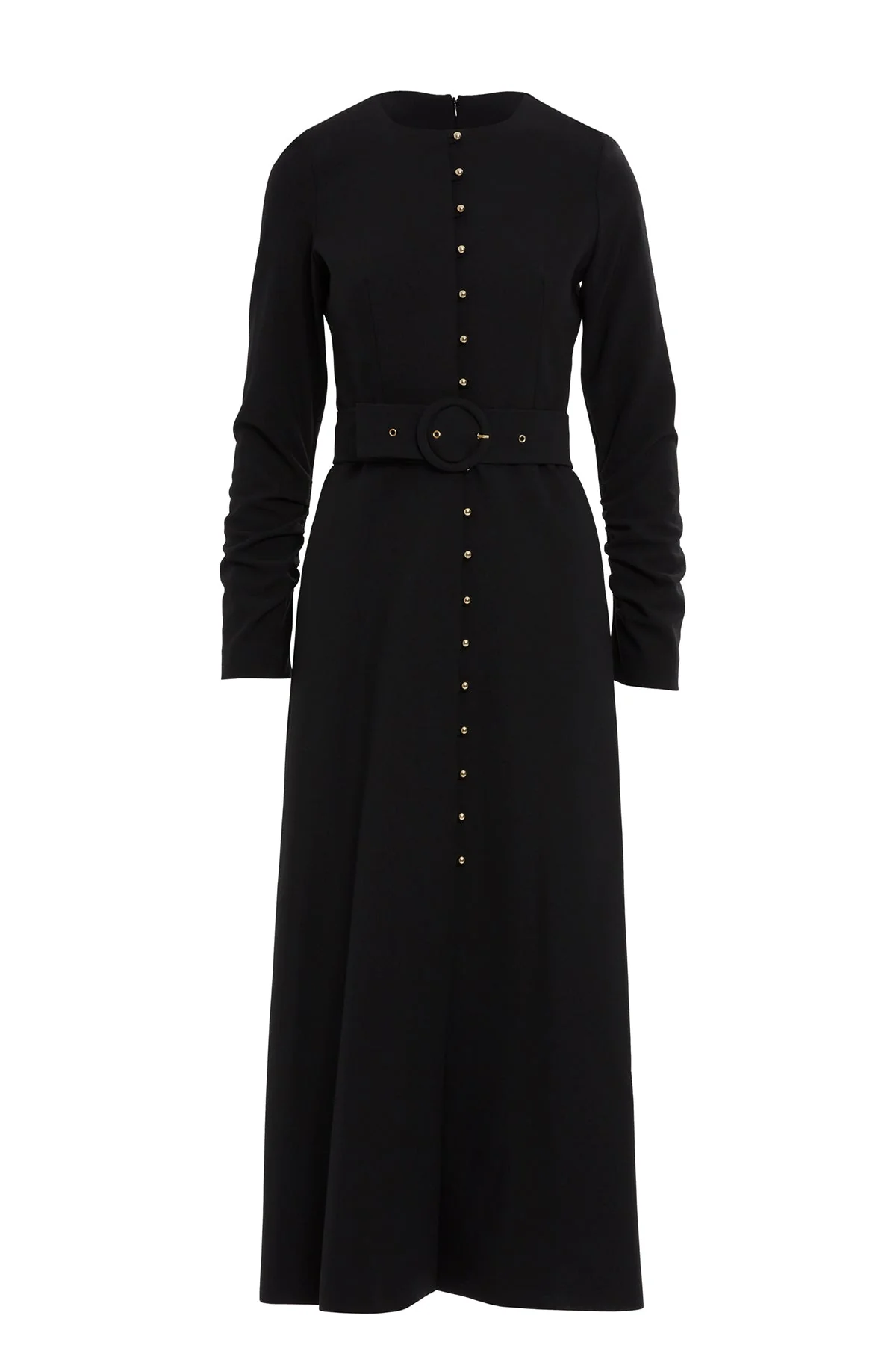Black Belted Maxi Dress