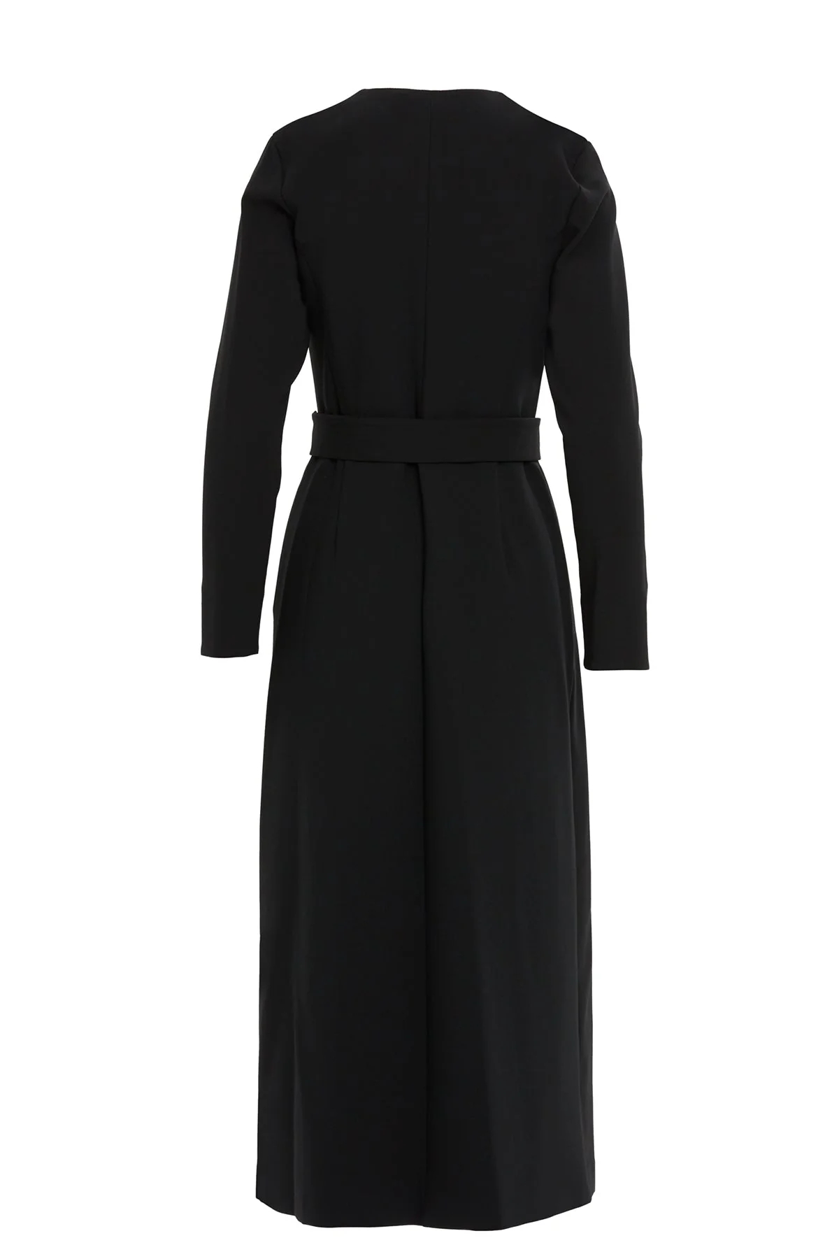 Black Belted Midi Dress - Image 4