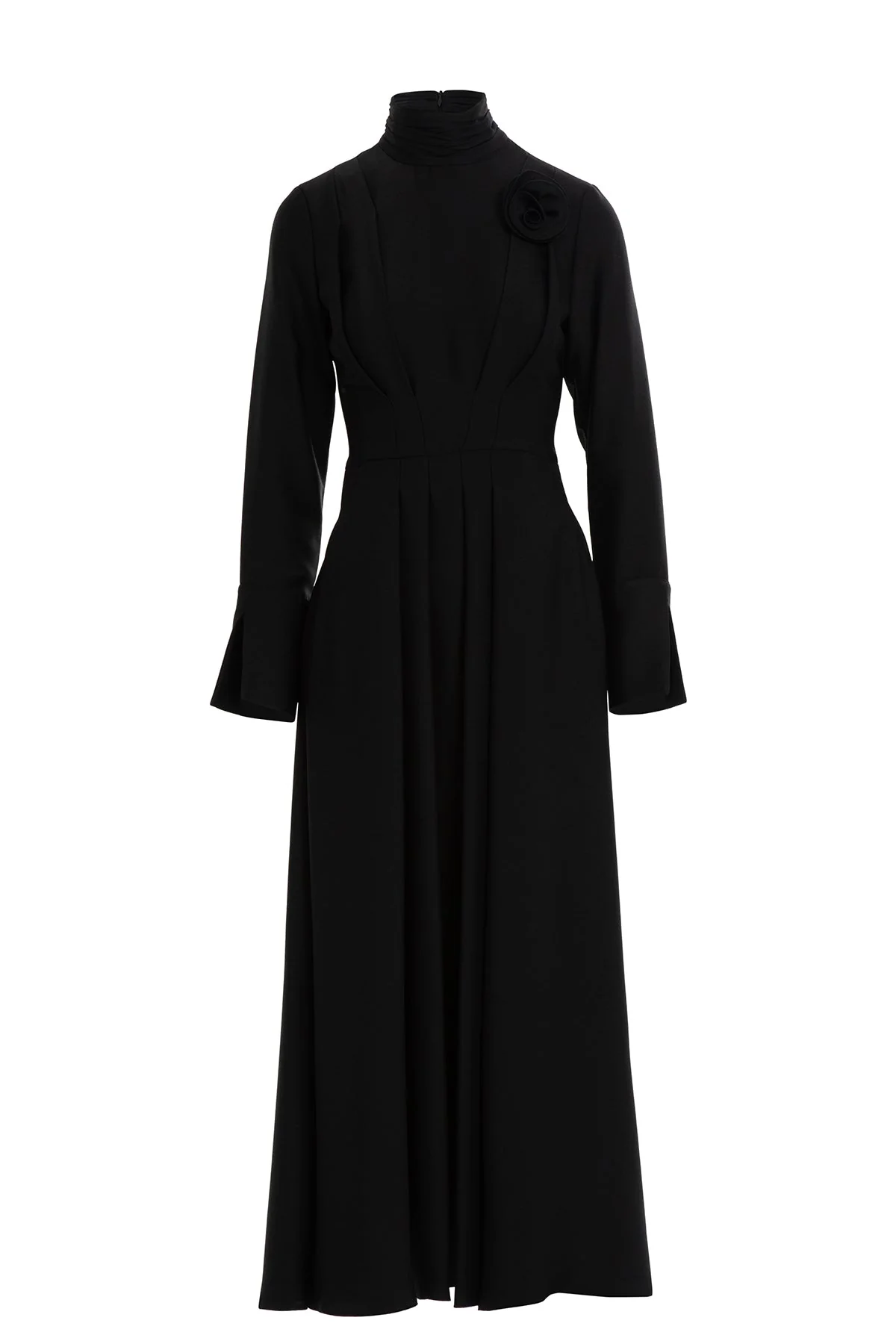 Black Brooch Detail Dress