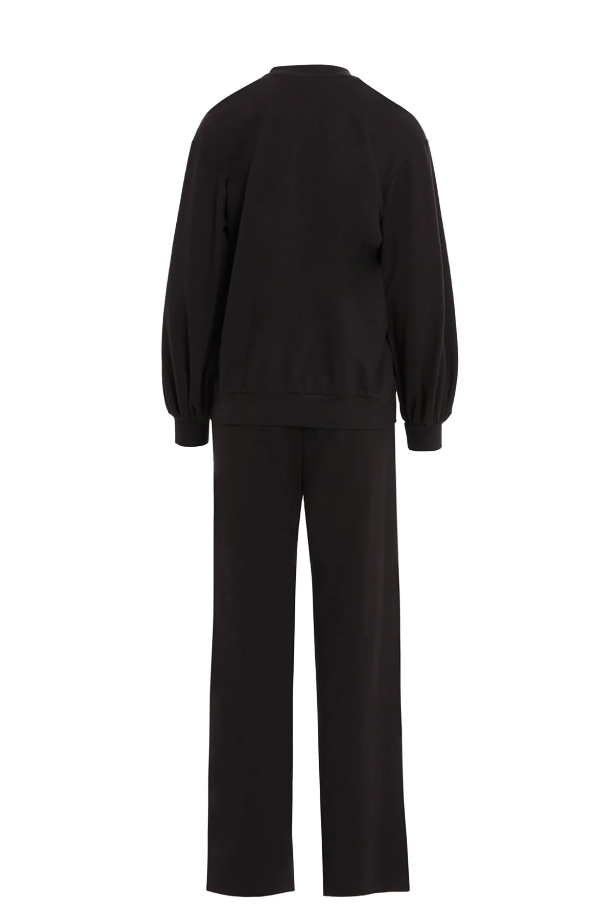 Black Brooch-Detail Tracksuit - Image 3