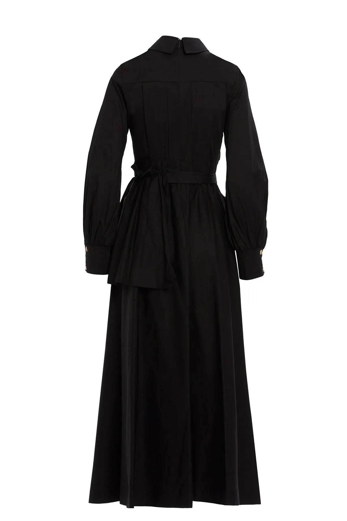 Black Button-Detail Maxi Dress - Image 3