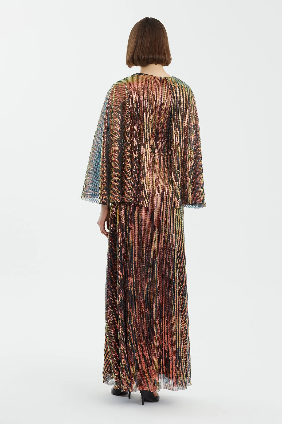 Black Embroidered Maxi Dress - Image 5