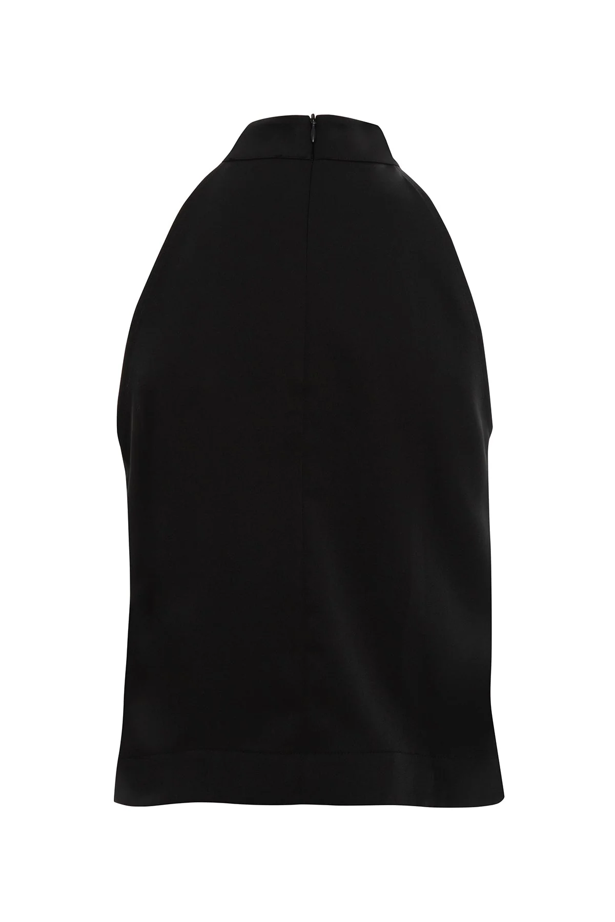 Black Halter Neck Stone Detail Blouse - Image 3