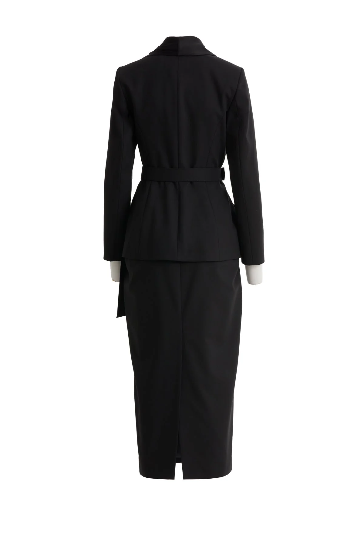 Black Jacket and Pencil Skirt Set - Image 3