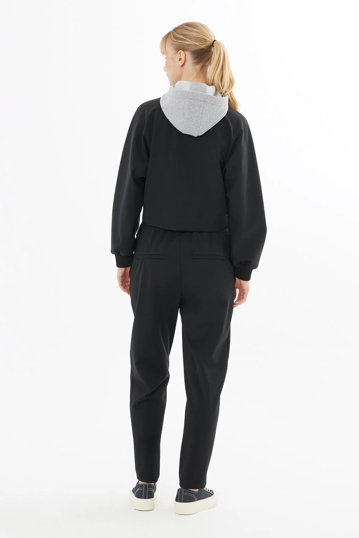 Black Jacket with Contrasting Epaulets - Image 4