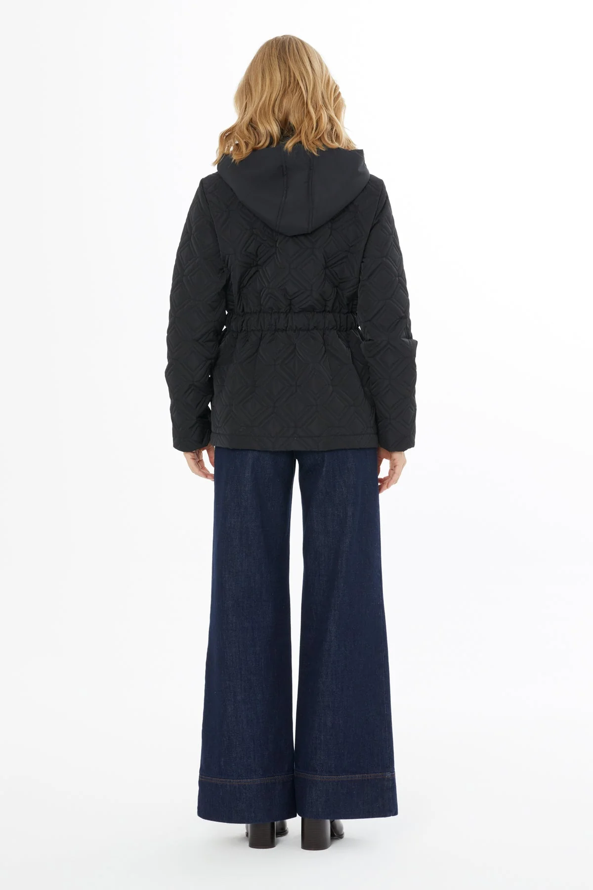 Black Jacket with Drawstring Waist - Image 4