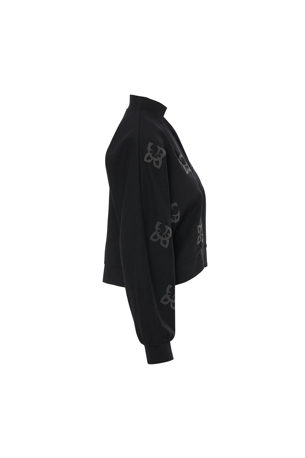Black Jacket with Logo Print - Image 2