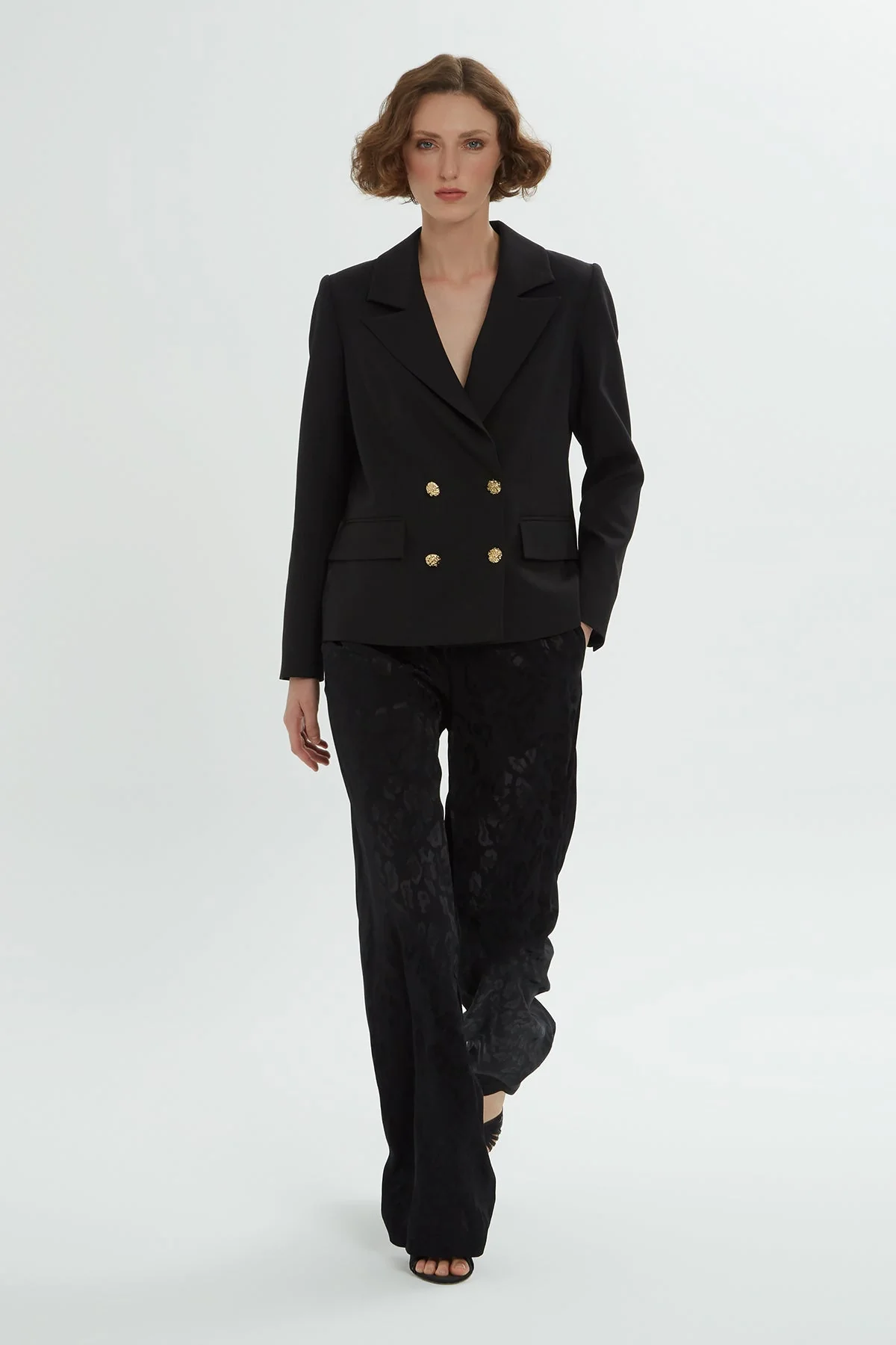 Black Jacquard Co-Ord Set