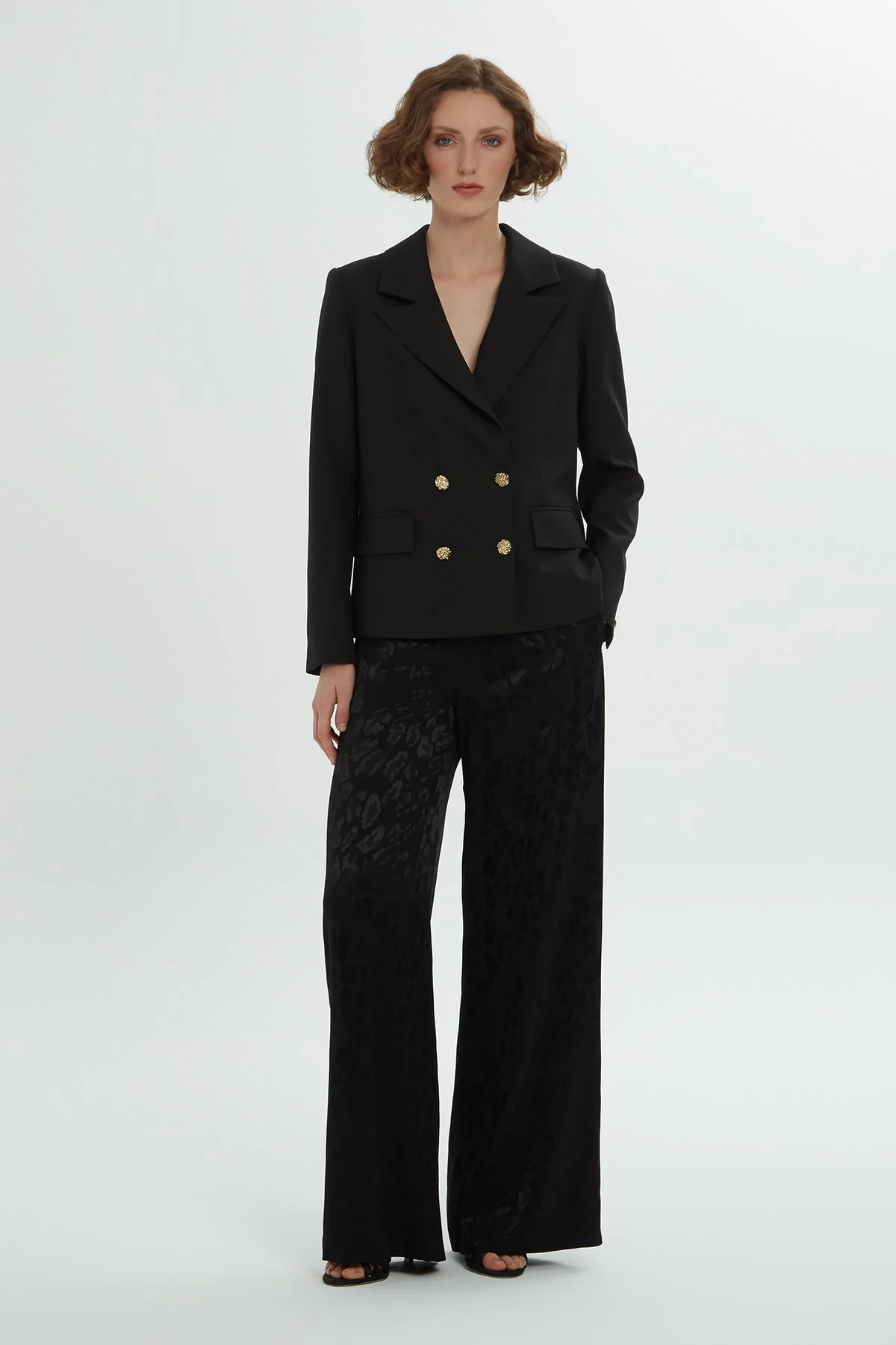 Black Jacquard Co-Ord Set - Image 2