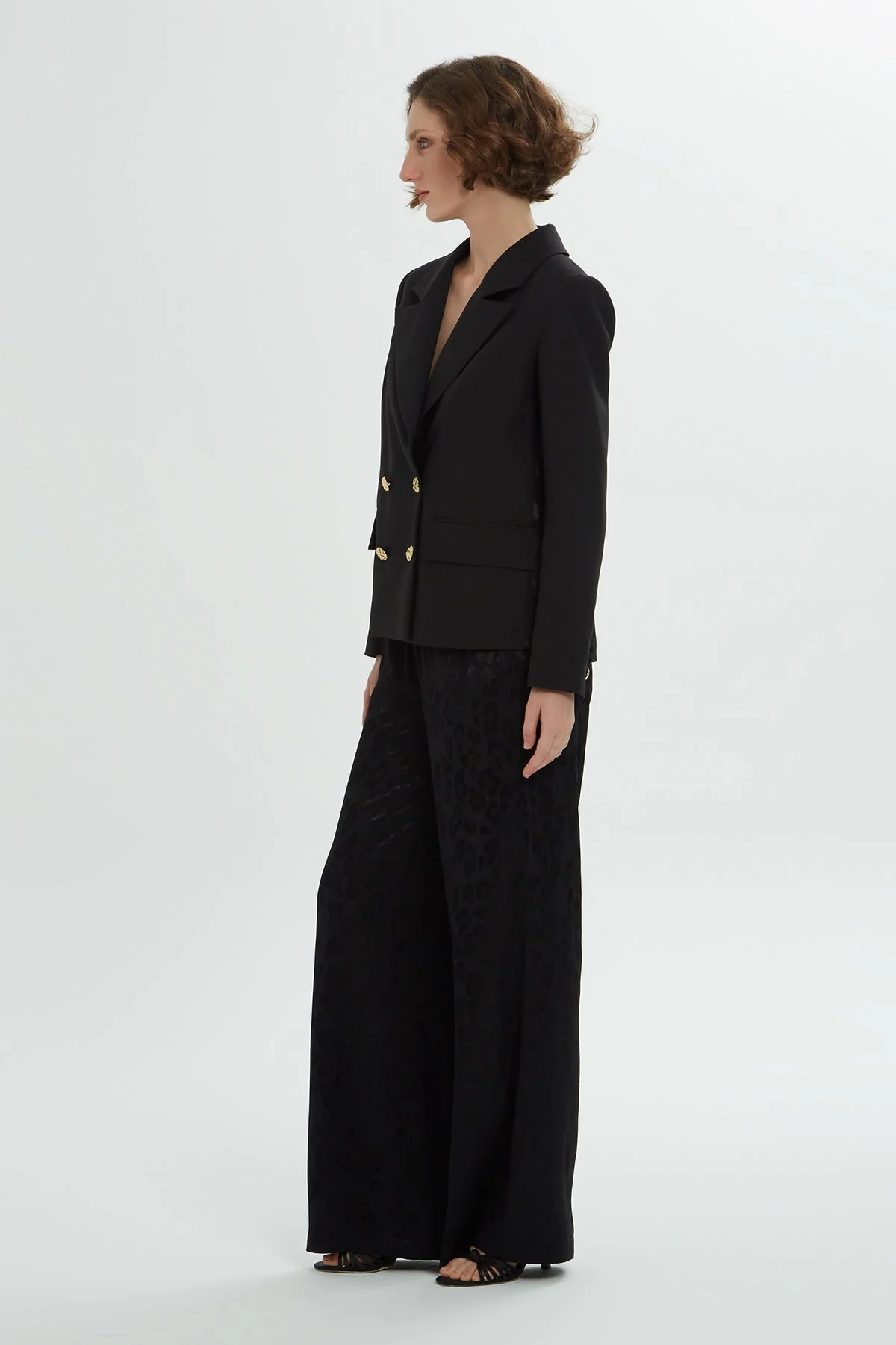Black Jacquard Co-Ord Set - Image 3