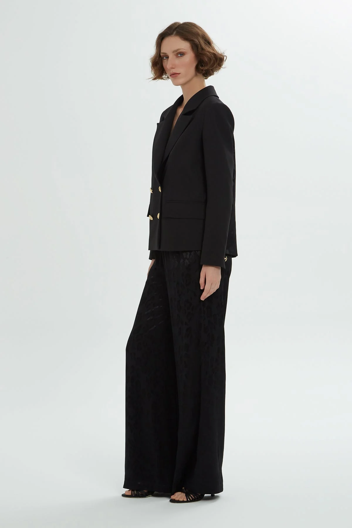 Black Jacquard Co-Ord Set - Image 4