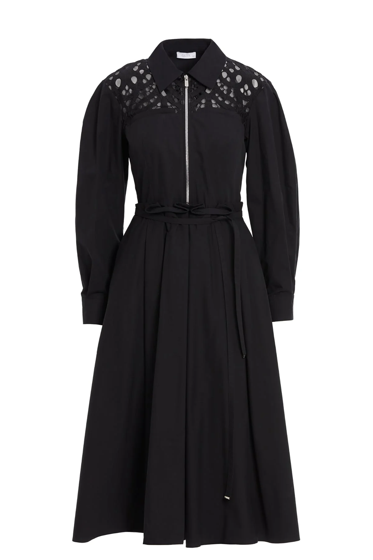 Black Lace Midi Dress