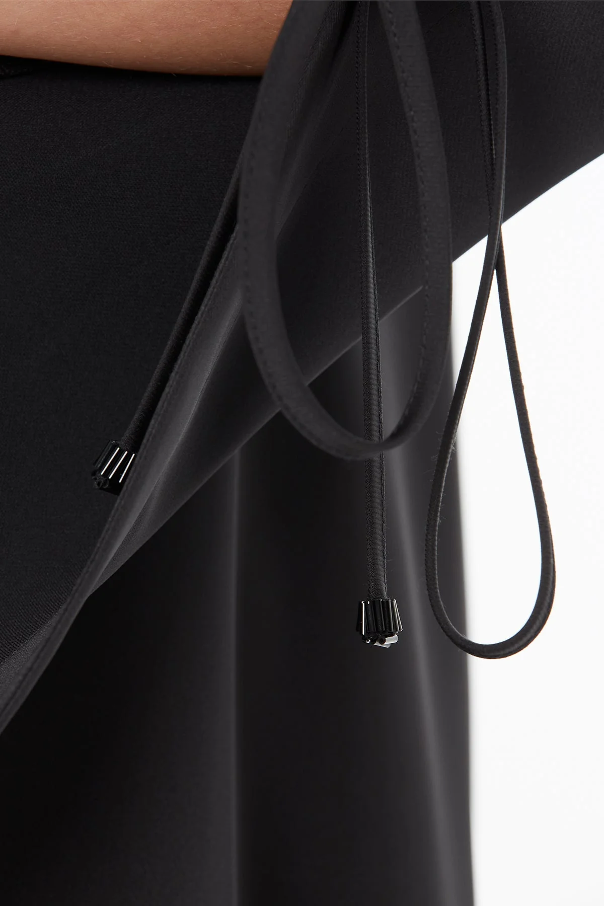 Black Long V-Neck Dress - Image 2