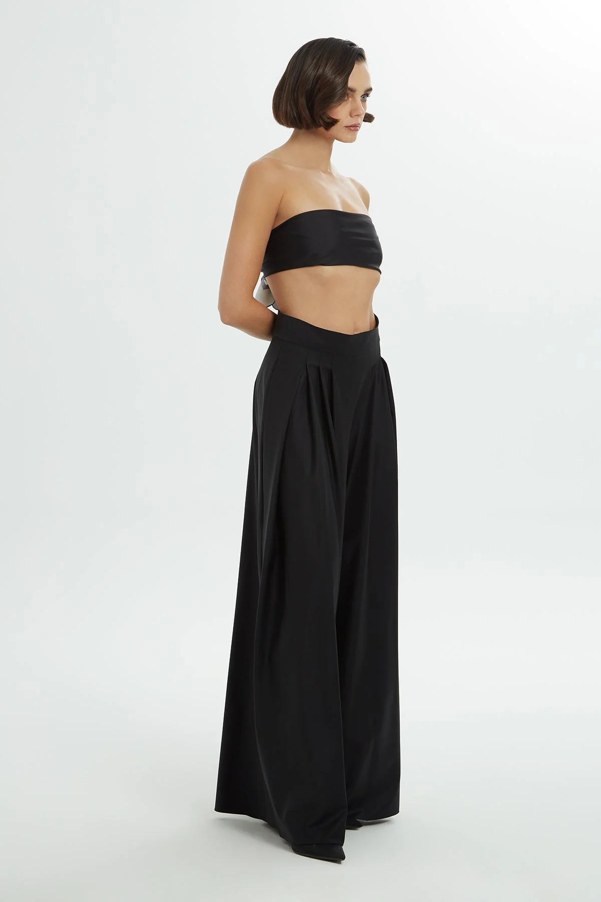 Black Loose-Fit Pants - Image 2
