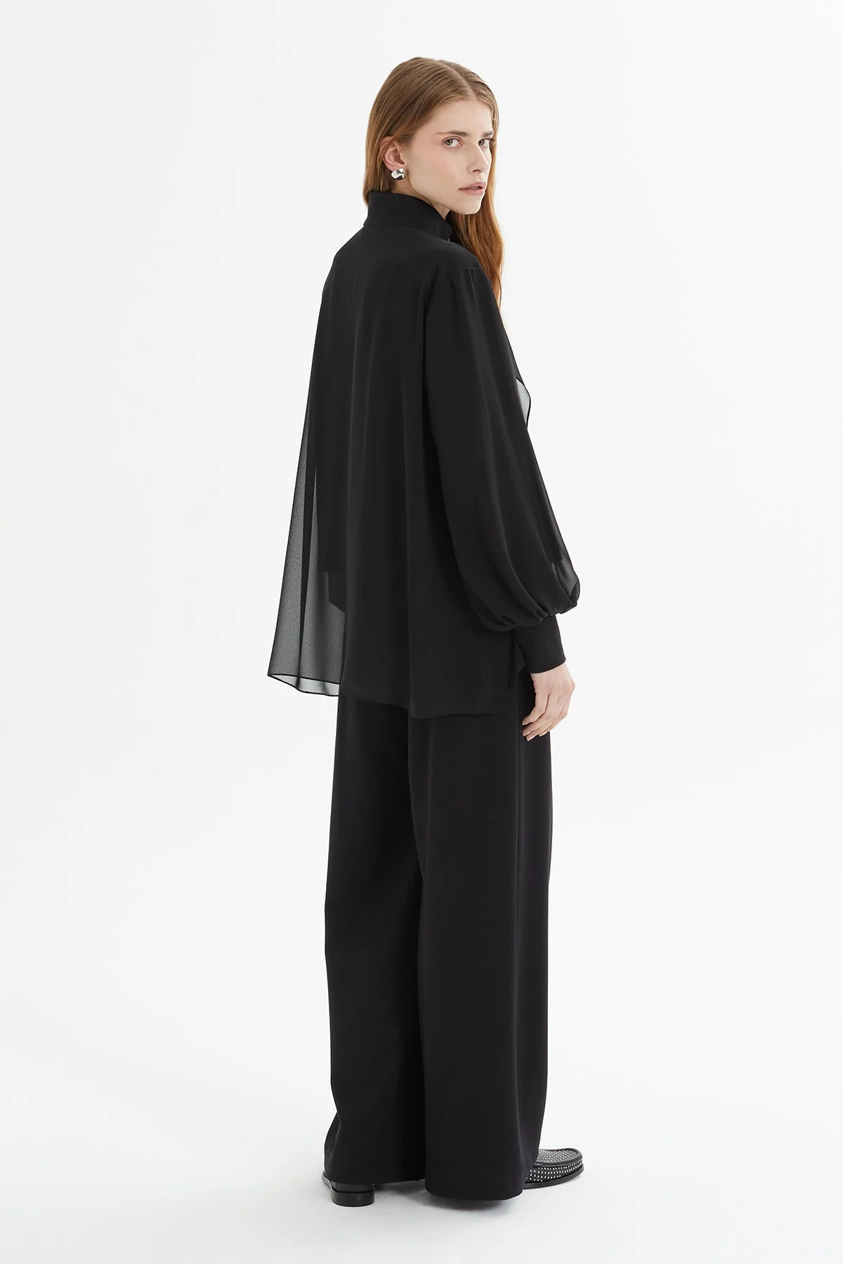 Black Mesh-Sleeve Tracksuit - Image 5