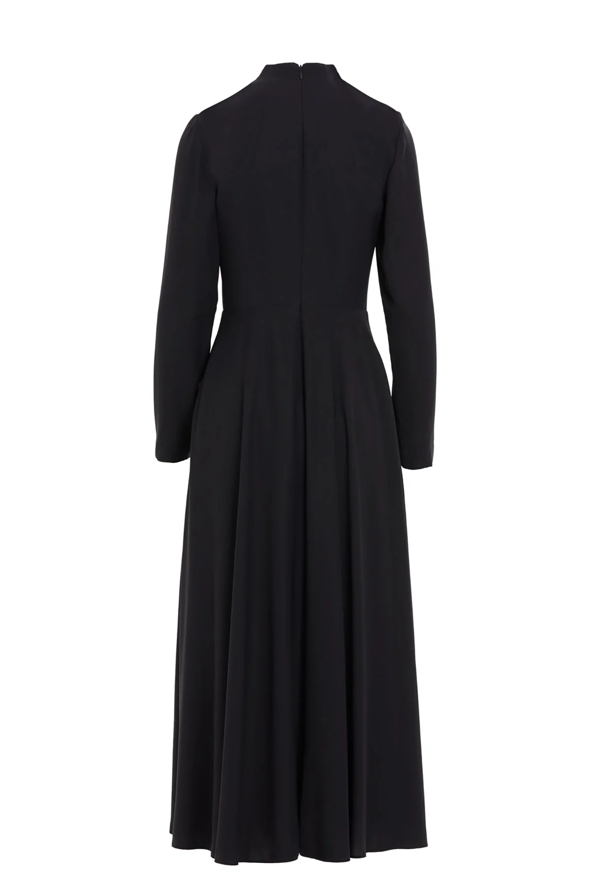 Black Midi Mock Neck Dress - Image 3