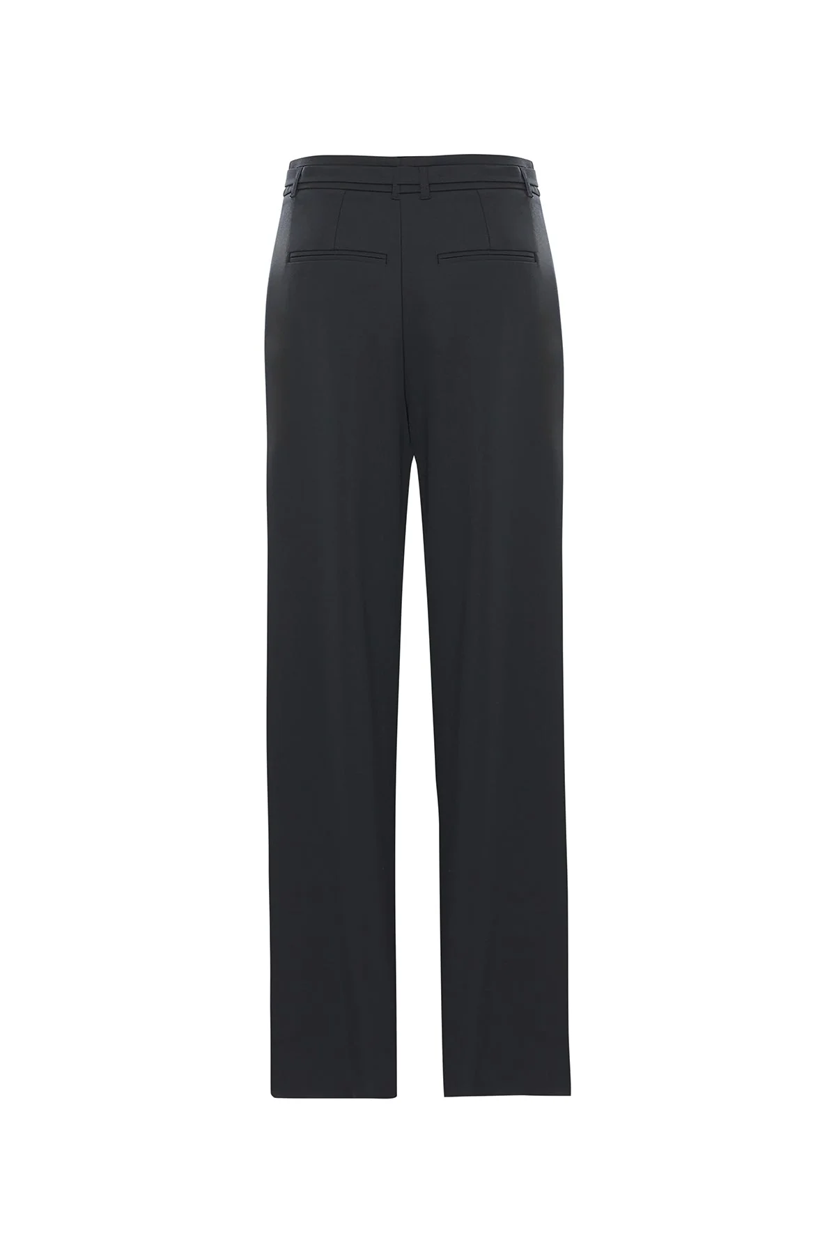 Black Palazzo Pants with Hook Closure - Image 3