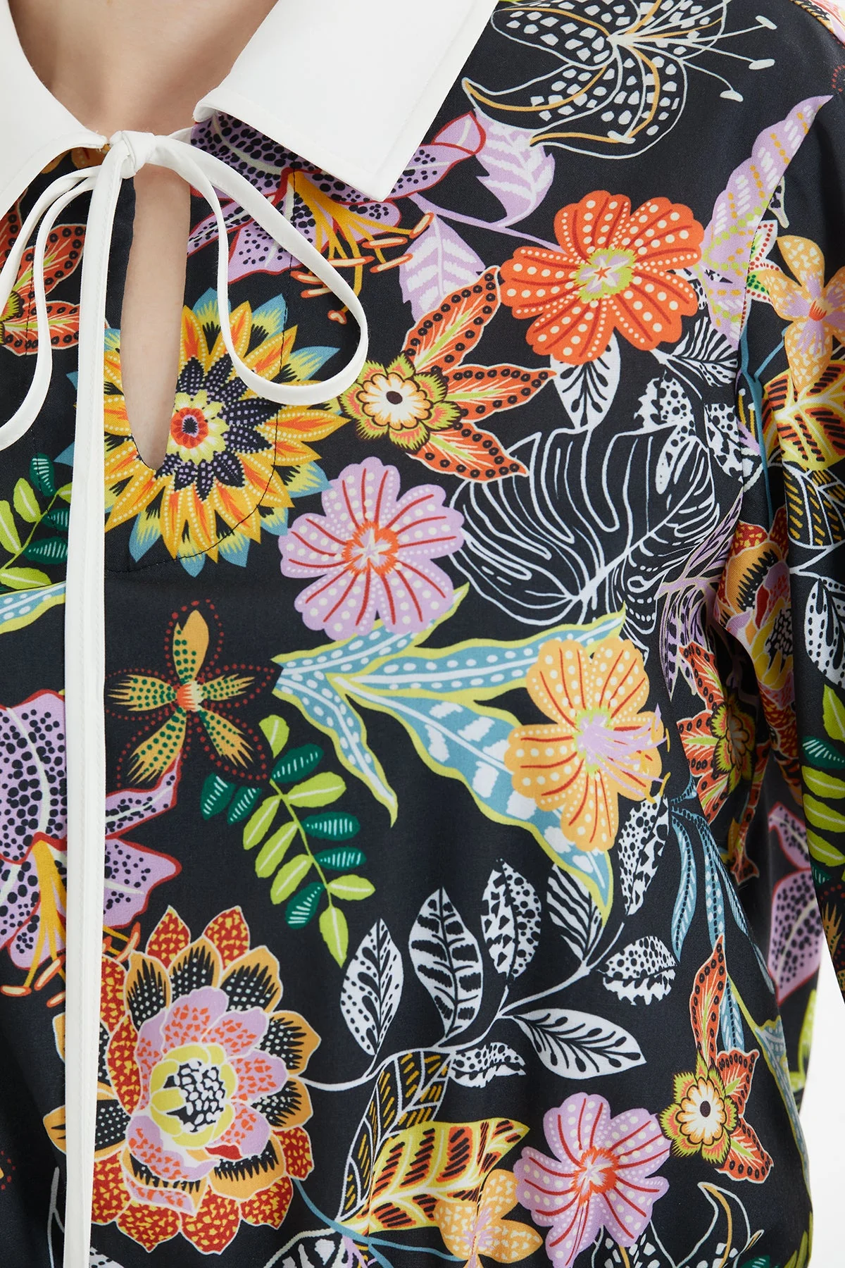 Black Patterned Shirt Co-Ord Set - Image 2