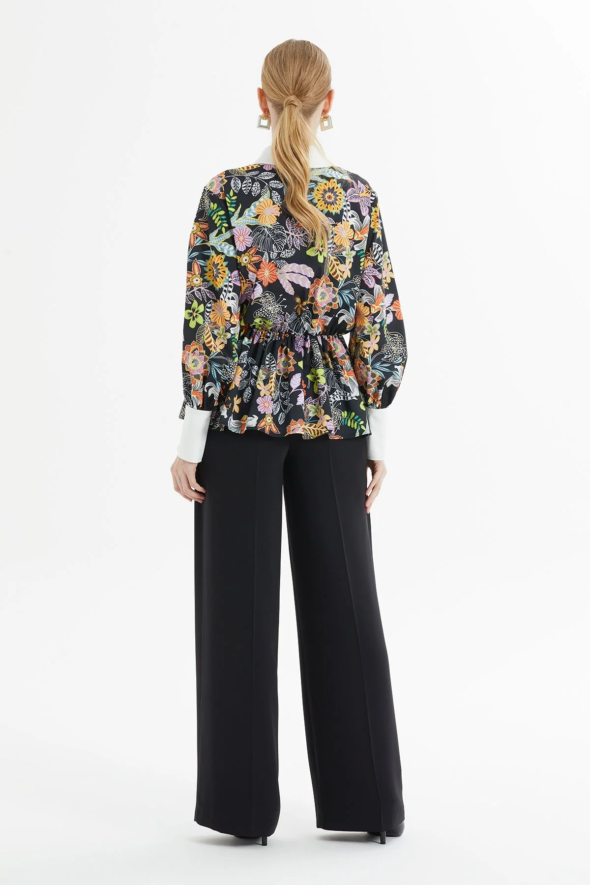Black Patterned Shirt Co-Ord Set - Image 5