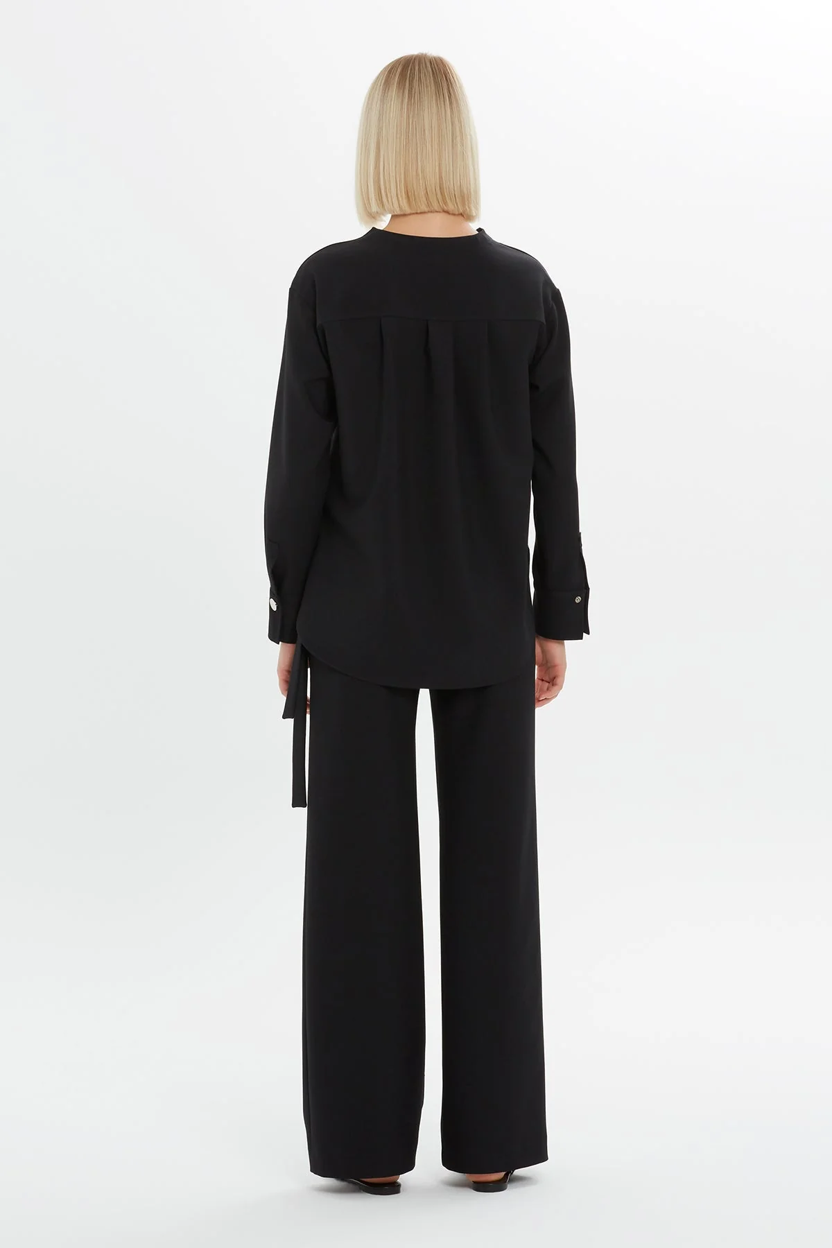 Black Printed Long-Sleeve Sweatshirt - Image 3