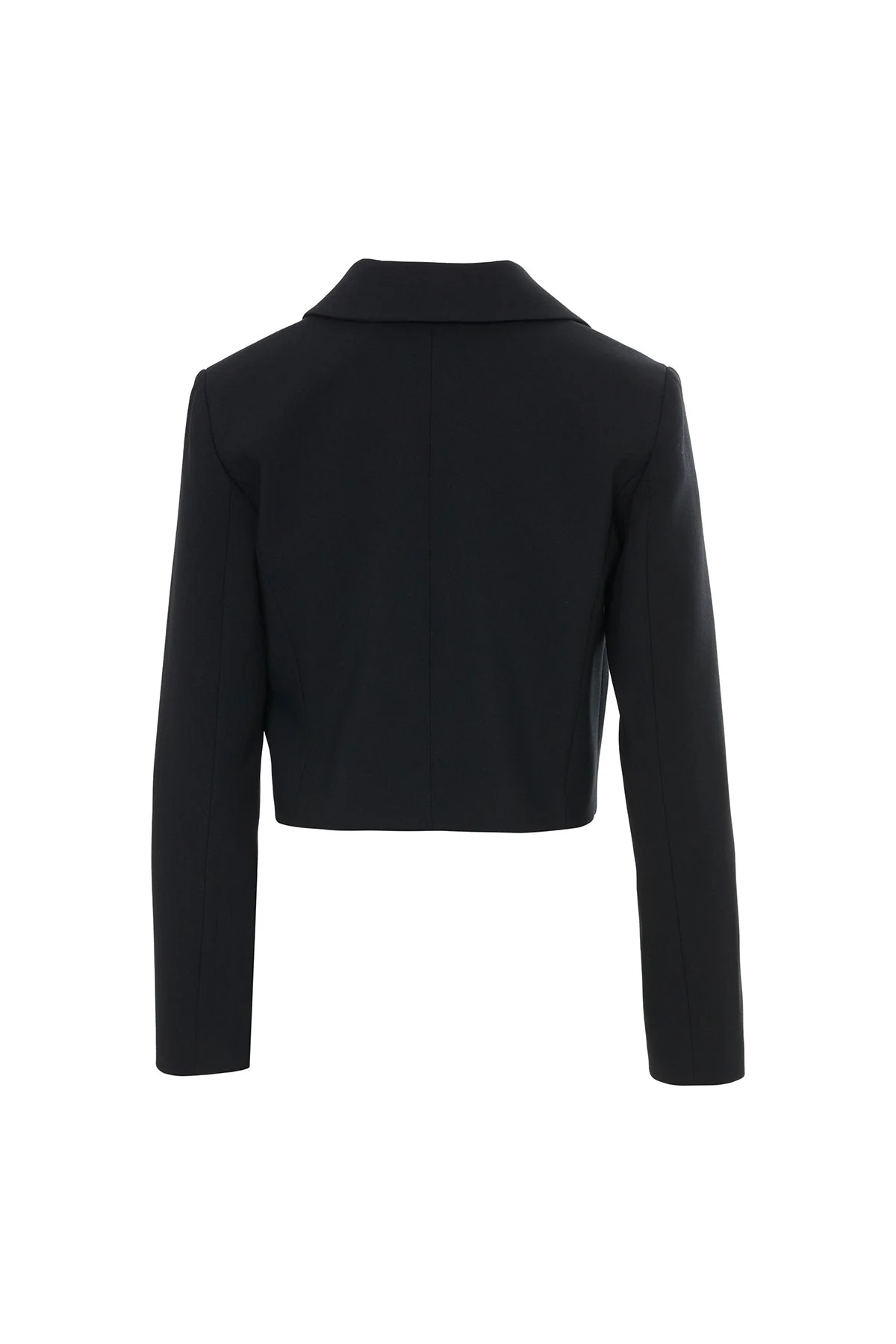 Black Short Button-Closure Jacket - Image 3