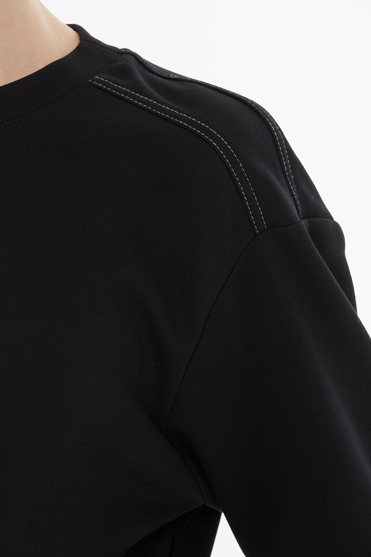 Black Skirt Set with Drawstring Waist - Image 3