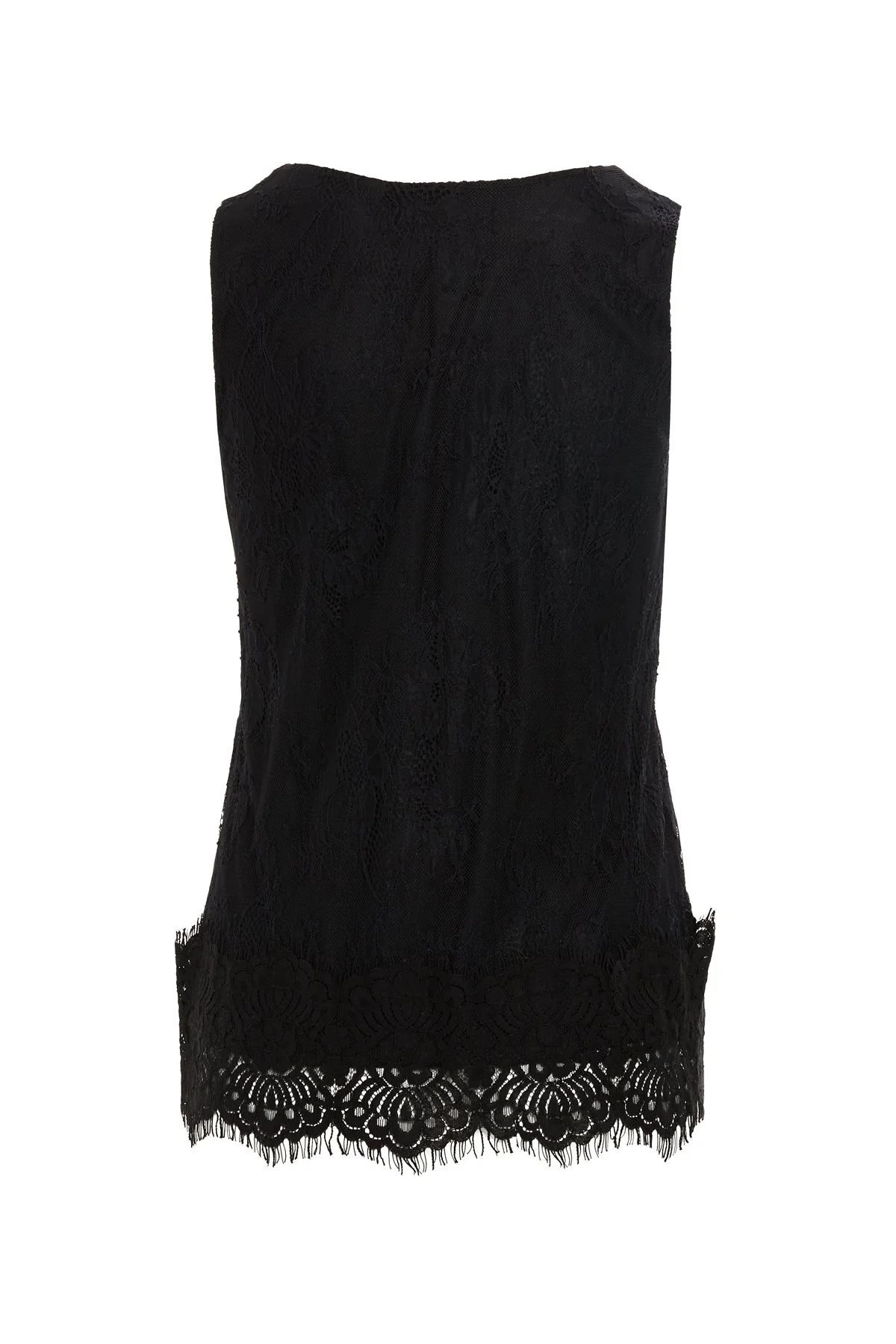 Black Stone Embellished Lace Blouse - Image 4
