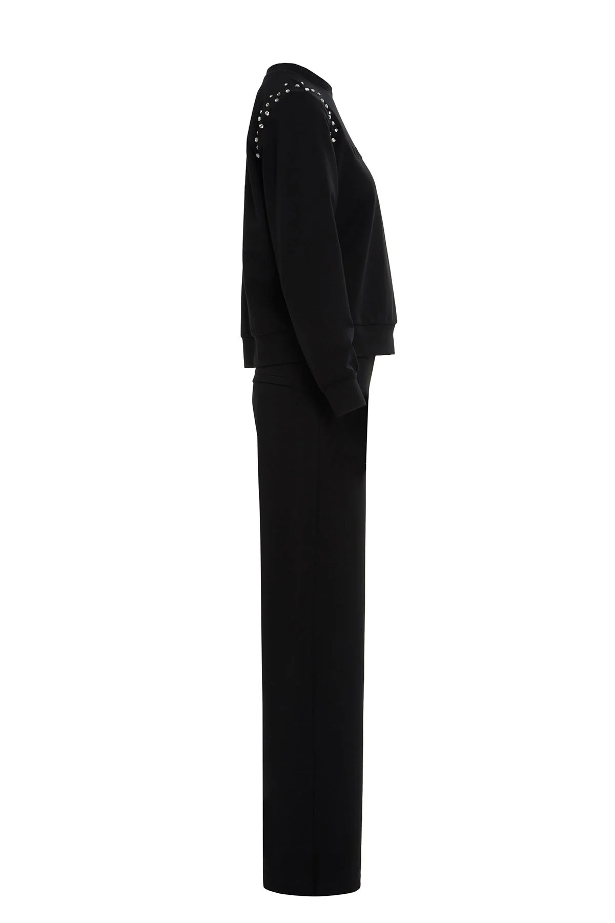 Black Stone-Embellished Tracksuit - Image 2