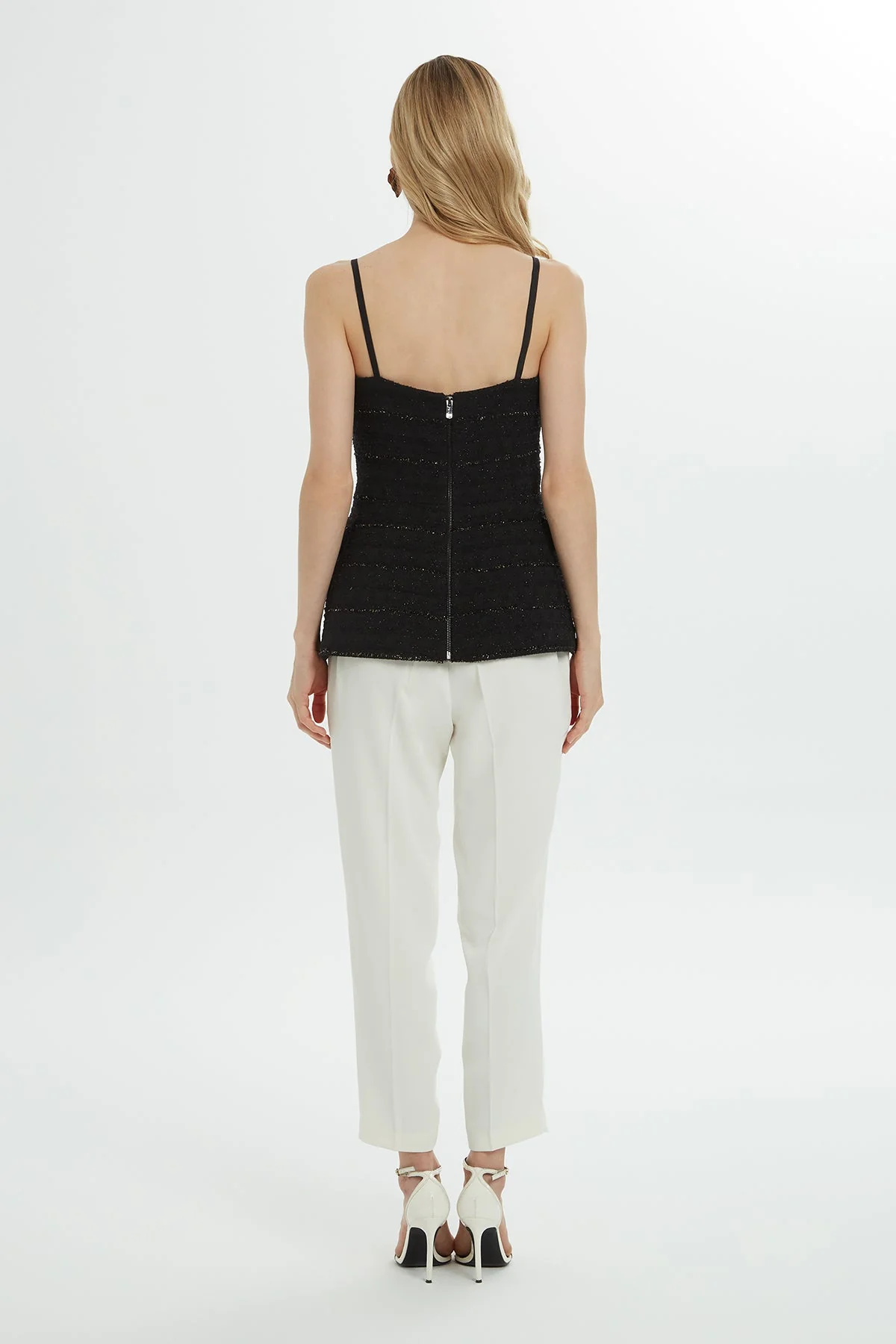 Black Strappy Pocket Blouse - Image 5