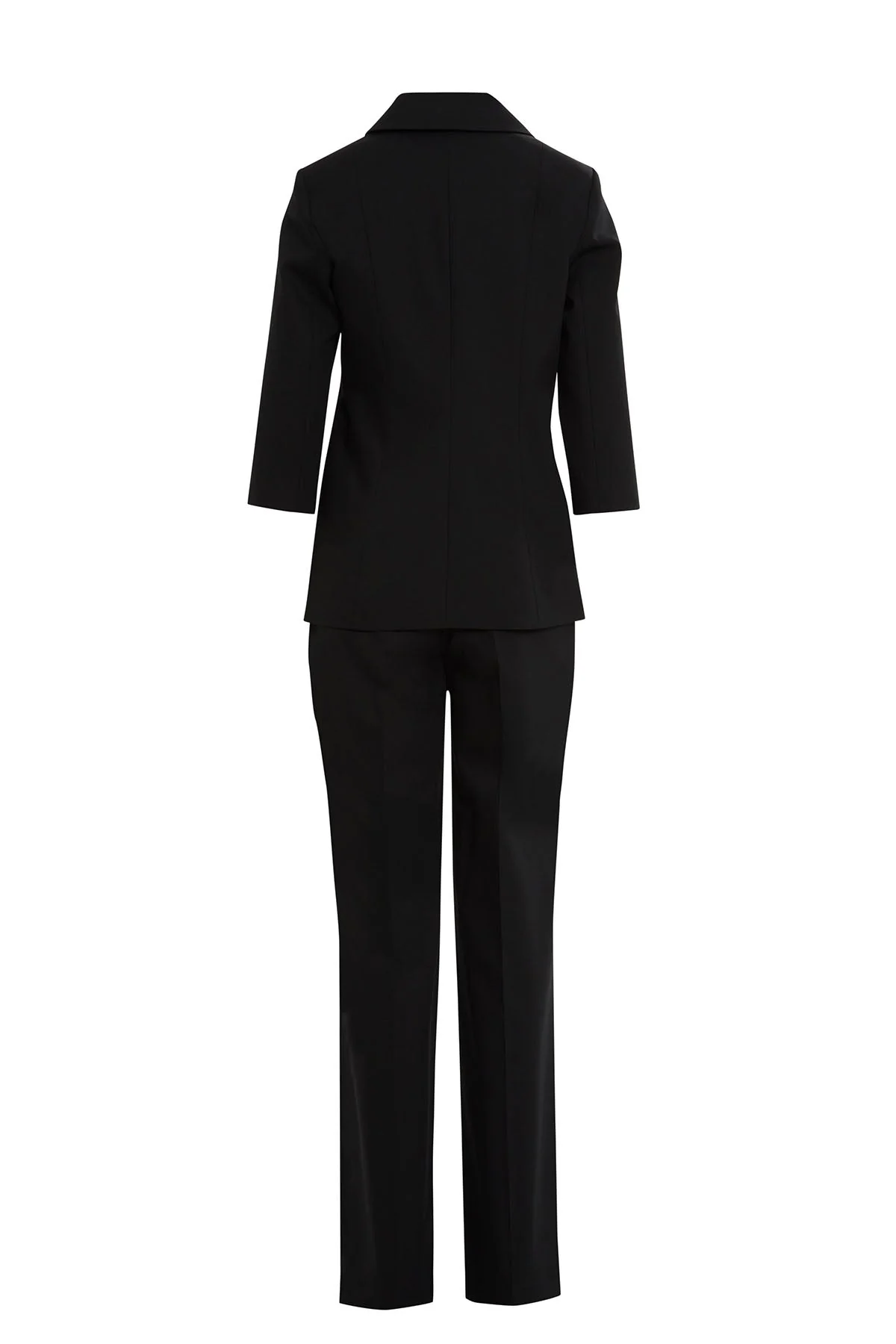 Black Suit with Buttoned Jacket - Image 3