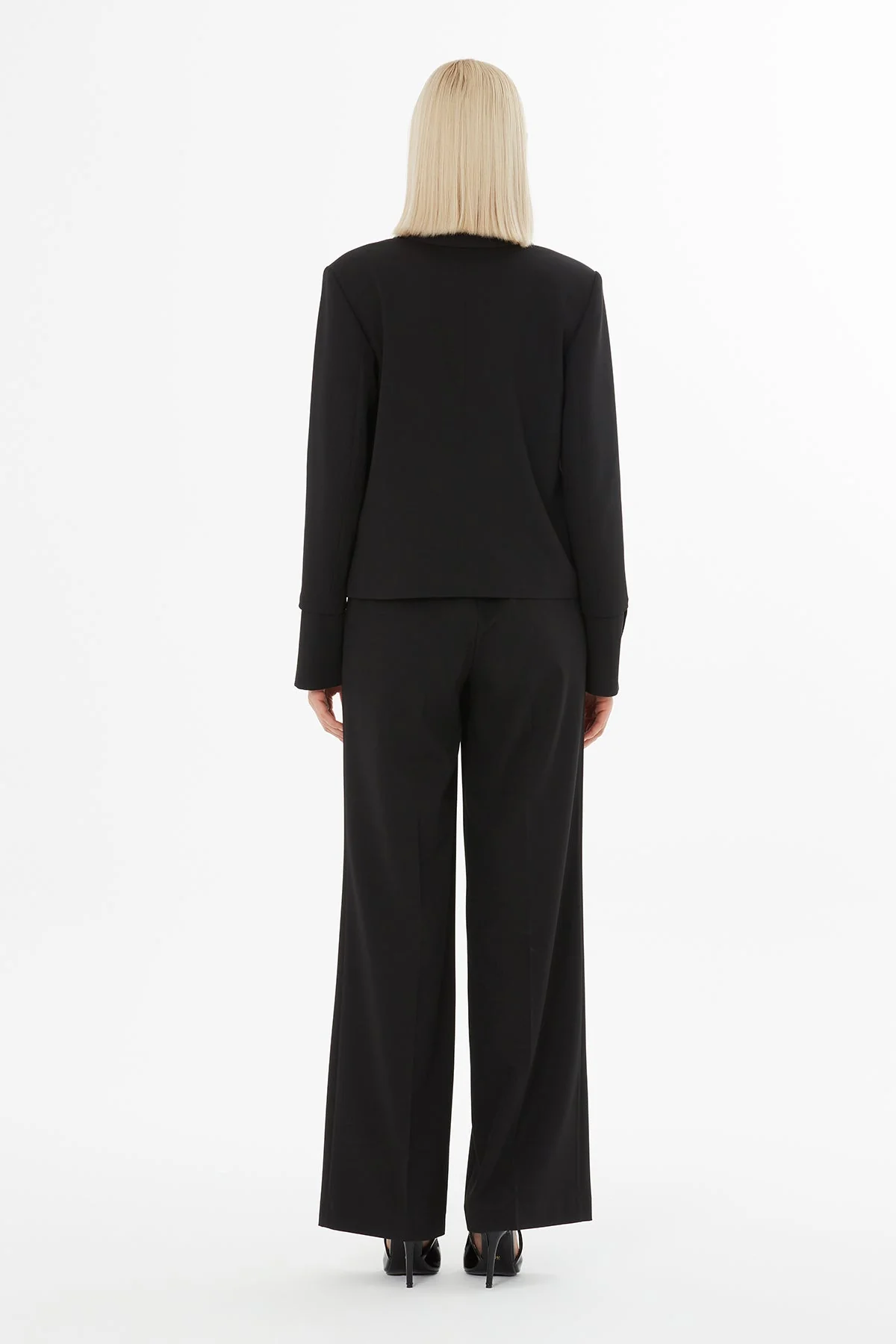 Black Suit with Double-Breasted Jacket - Image 5