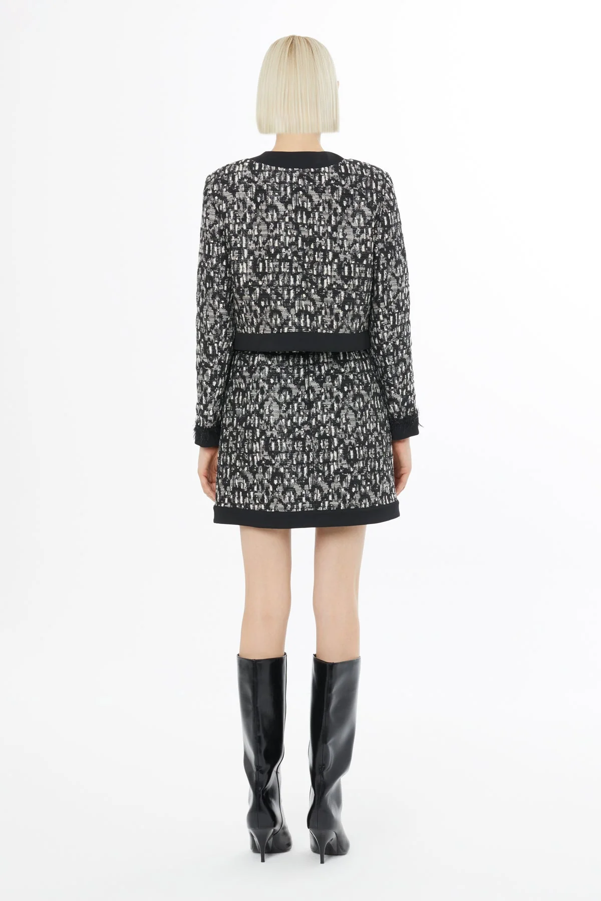 Black Suit with Jacket and Skirt - Image 4