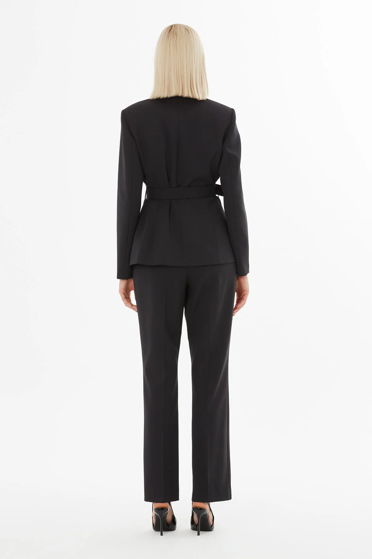 Black Suit with Shawl Collar Jacket - Image 4