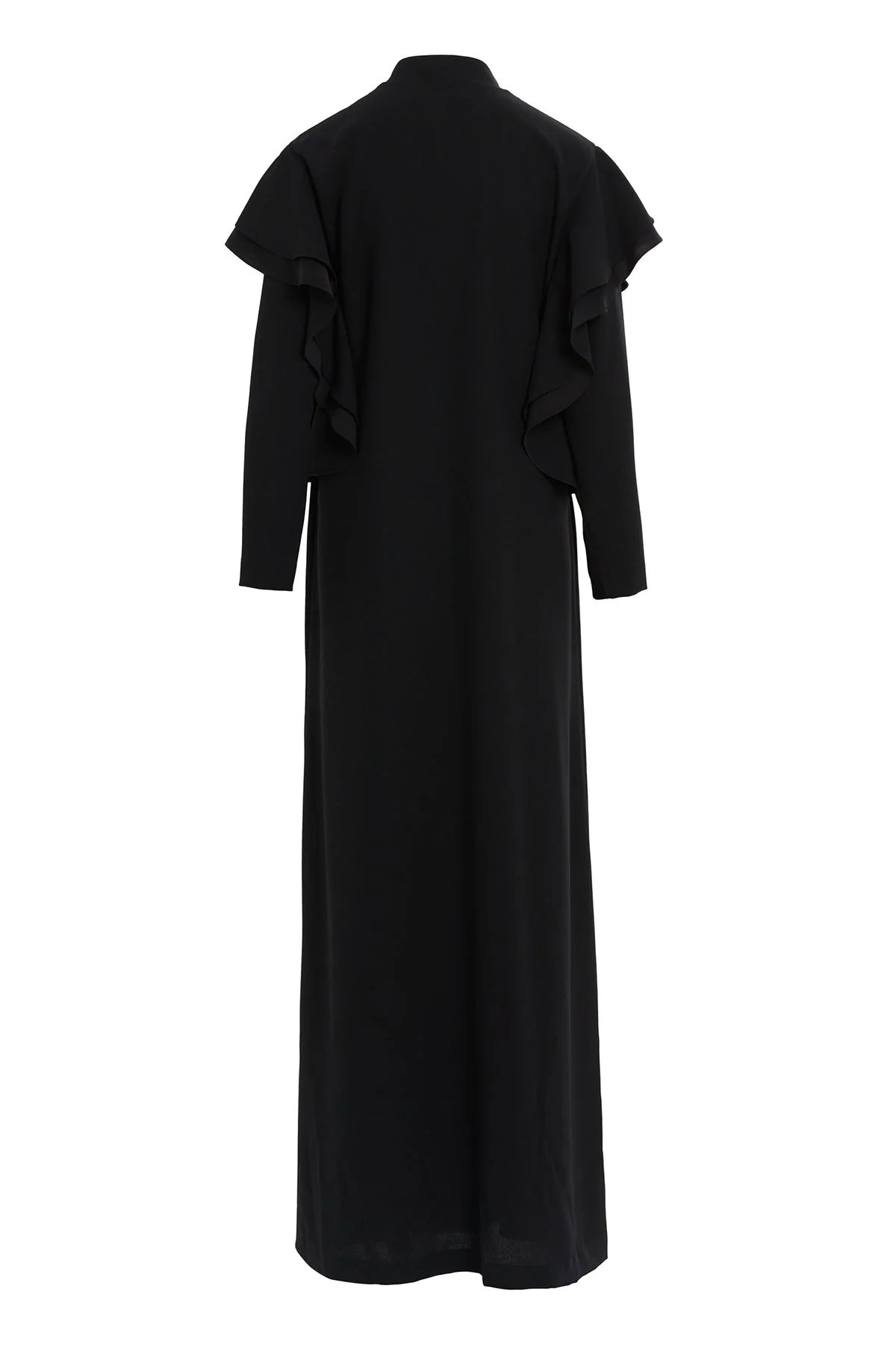 Black Tie-Detail Long Dress - Image 6