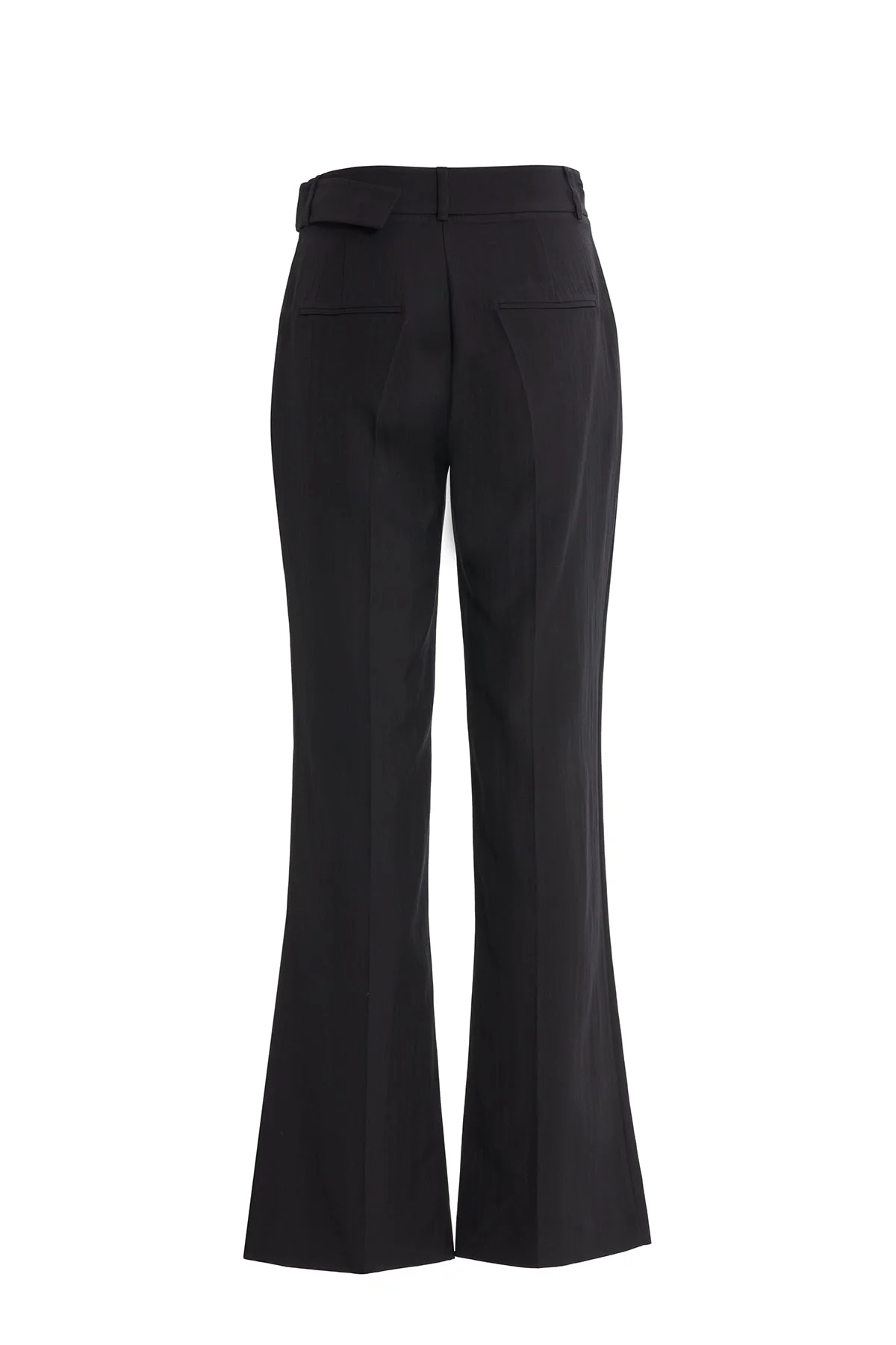 Black Trousers with Beaded Belt Detail - Image 3