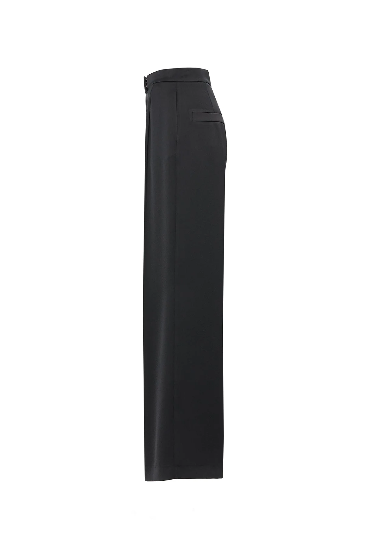 Black Trousers with Pleated Details - Image 2