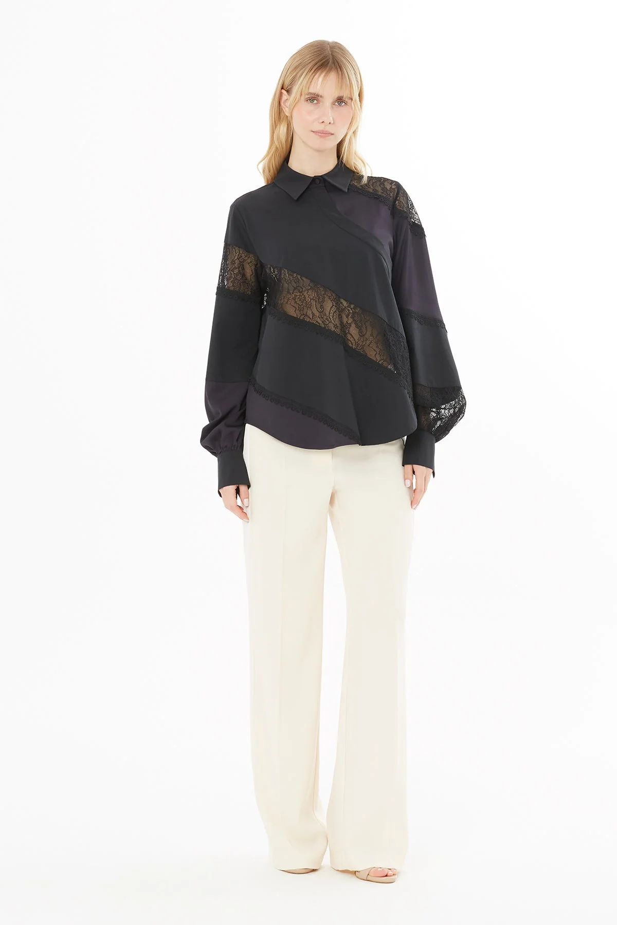 Black Tulle Shirt