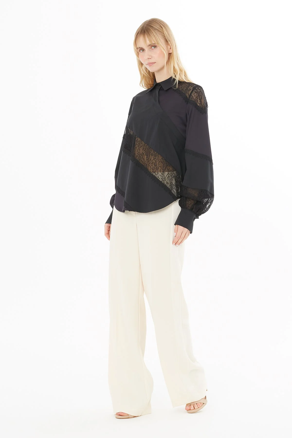 Black Tulle Shirt - Image 3